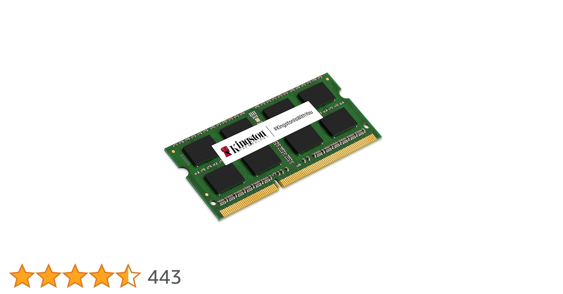 Kingston Branded Memory 16GB DDR4 2666MT/s SODIMM KCP426SD8/16 Notebook Memory