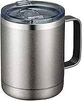 Vista 10 de MEWAY 12oz Coffee Mug With Handle 8 Pack Bulk,Stainless Steel Insulated Travel Tumblers With Sliding Lid,Double Wall Vacuum Camping Cup for Hot &