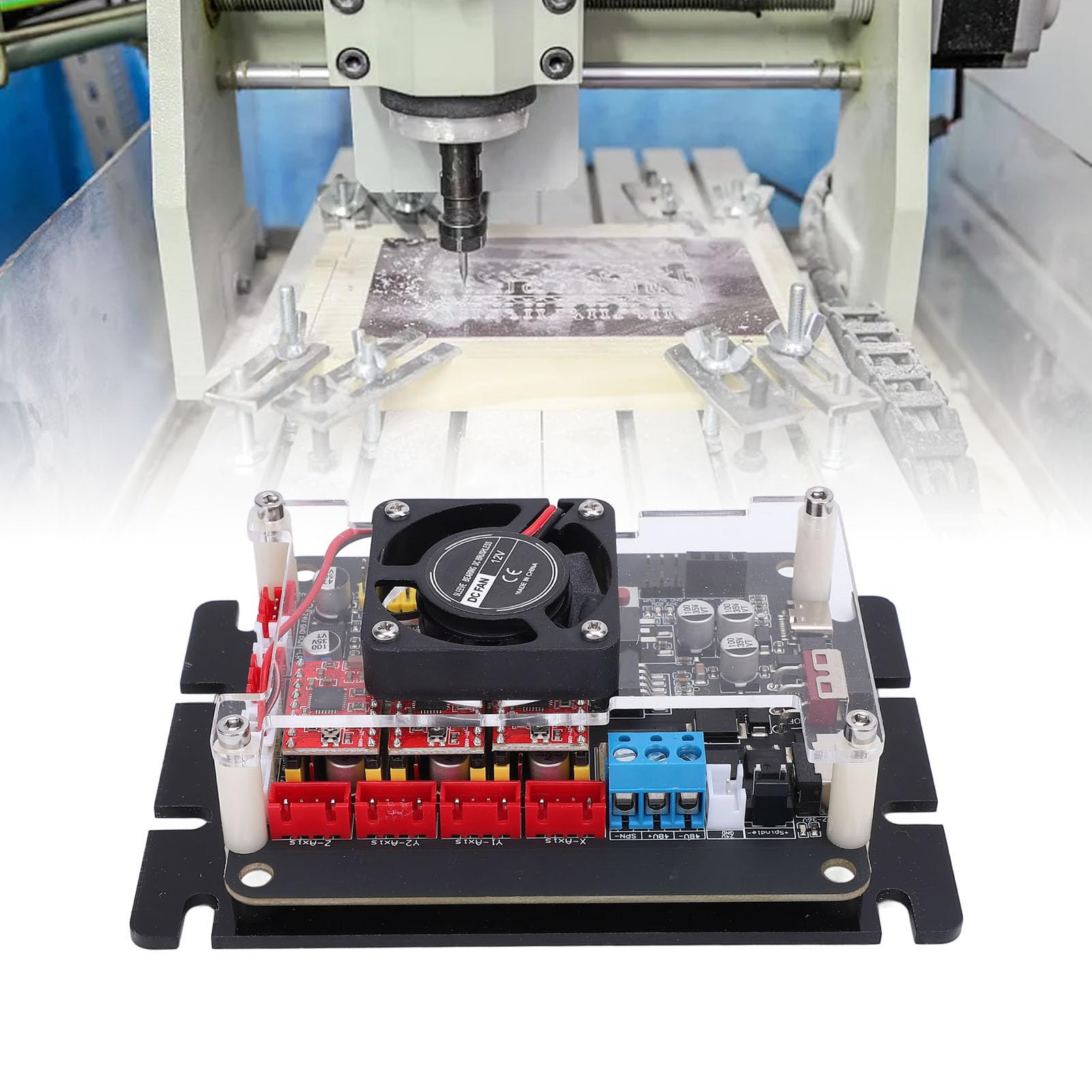 Tablero de Control de Máquina de Grabado CNC GRBL de 32 Bits, Rendimiento Estable para Entusiastas de la Carpintería