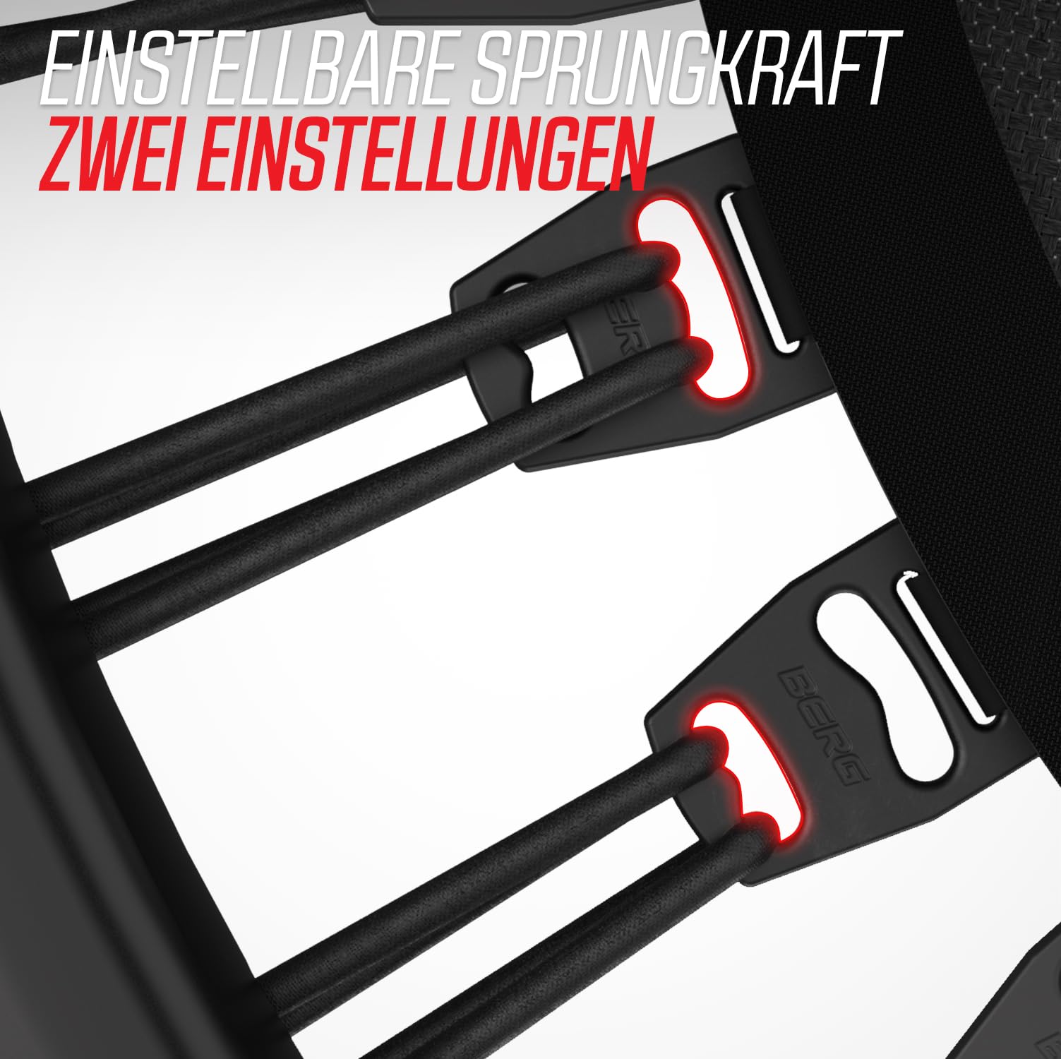 BERG Fitnesstrampolin 110 | Ø110 cm | Indoor Trampolin klappbar | Jumping Trampolin Fitness für Kraft | Cardio und Yoga | Mit Sicherheitsnetz