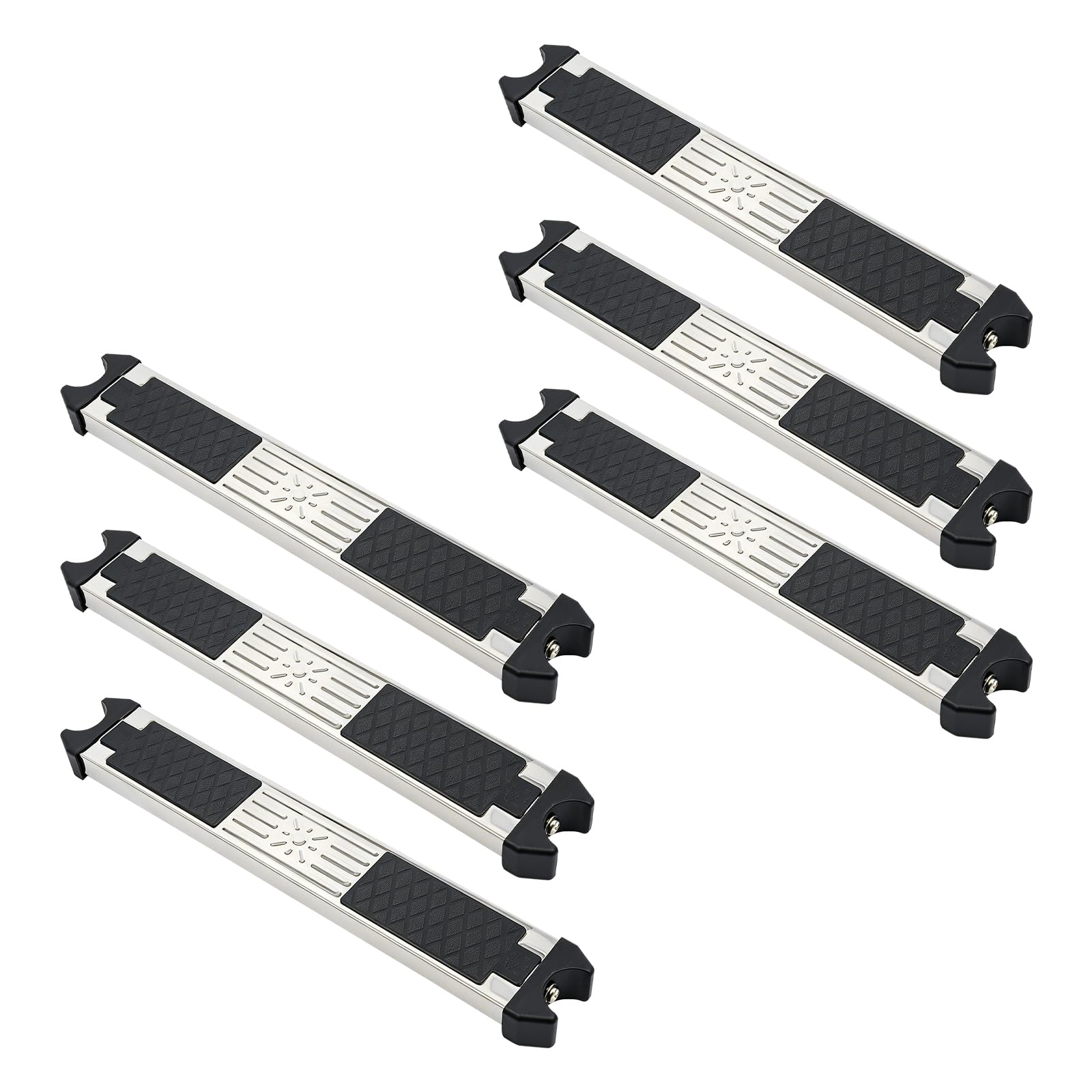 Escalera de piscina con peldaños de acero inoxidable 304, 6 peldaños