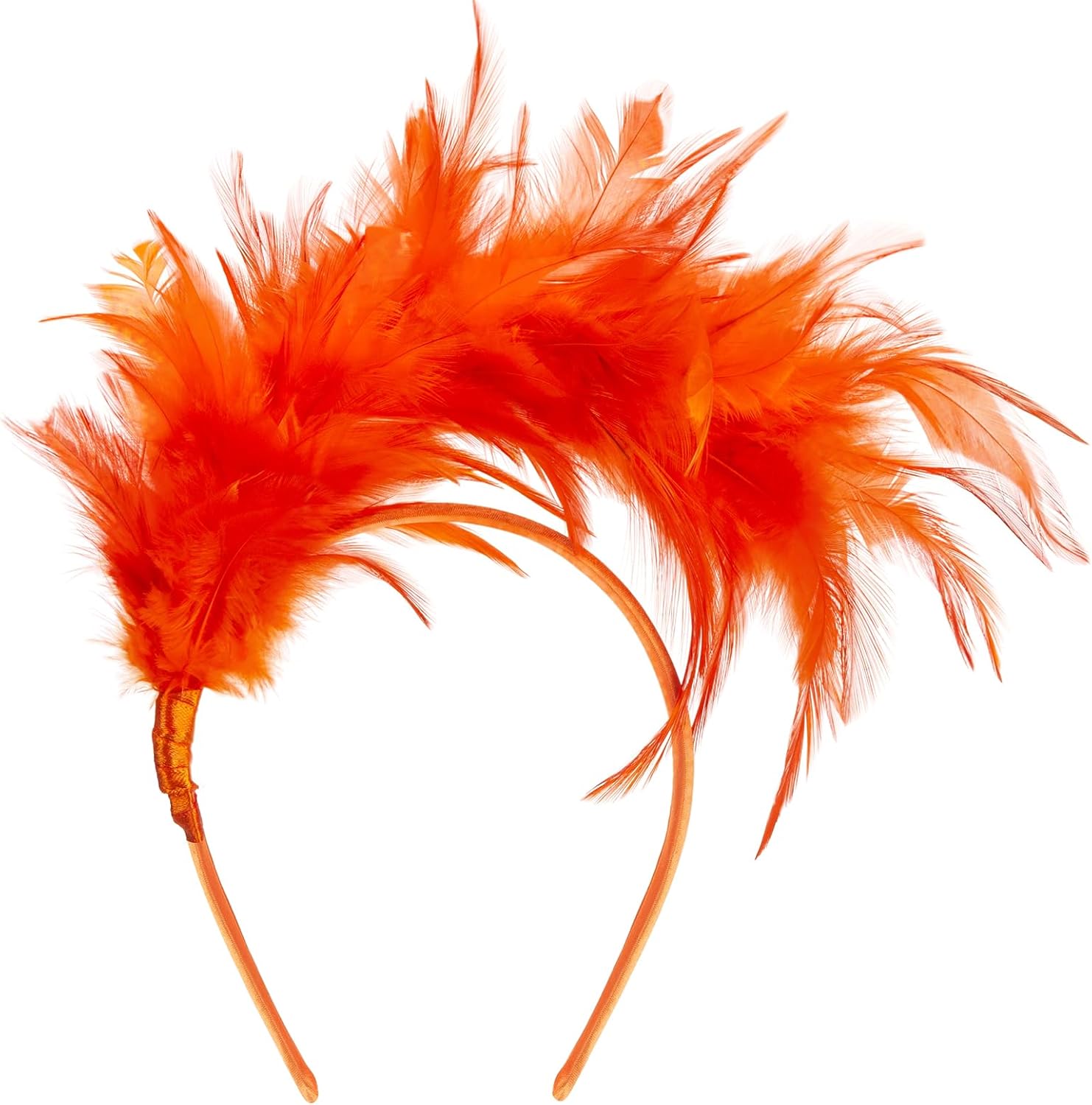 1920s Feather Fascinator Headband for Women Kentucky Derby Headpiece Fascinator Hats for Cocktail Wedding Tea Party