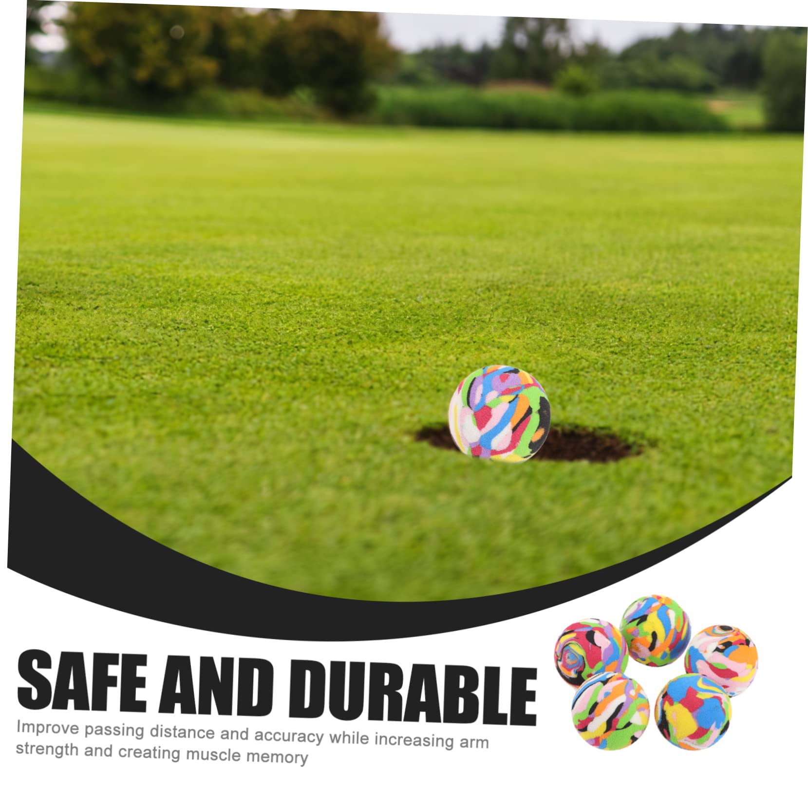 ifundom Übe Ballschwing Gebrauchte Golfbälle Üben Flugtrainingsbälle Ausbildung Tragenresistente Golfen Schaumstoff-golfbälle Eva