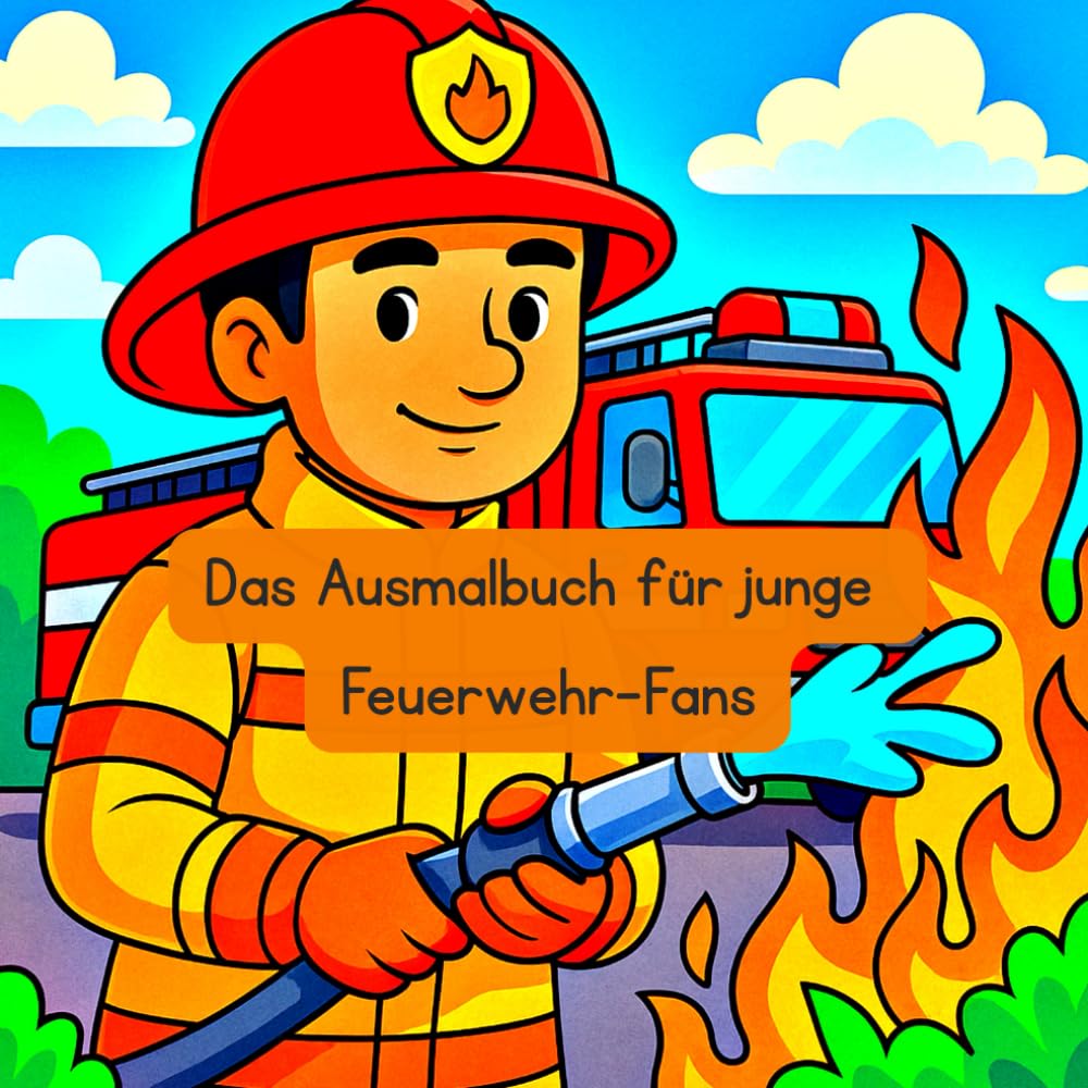 Das Ausmalbuch für junge Feuerwehr-Fans: Berufswelt entdecken…