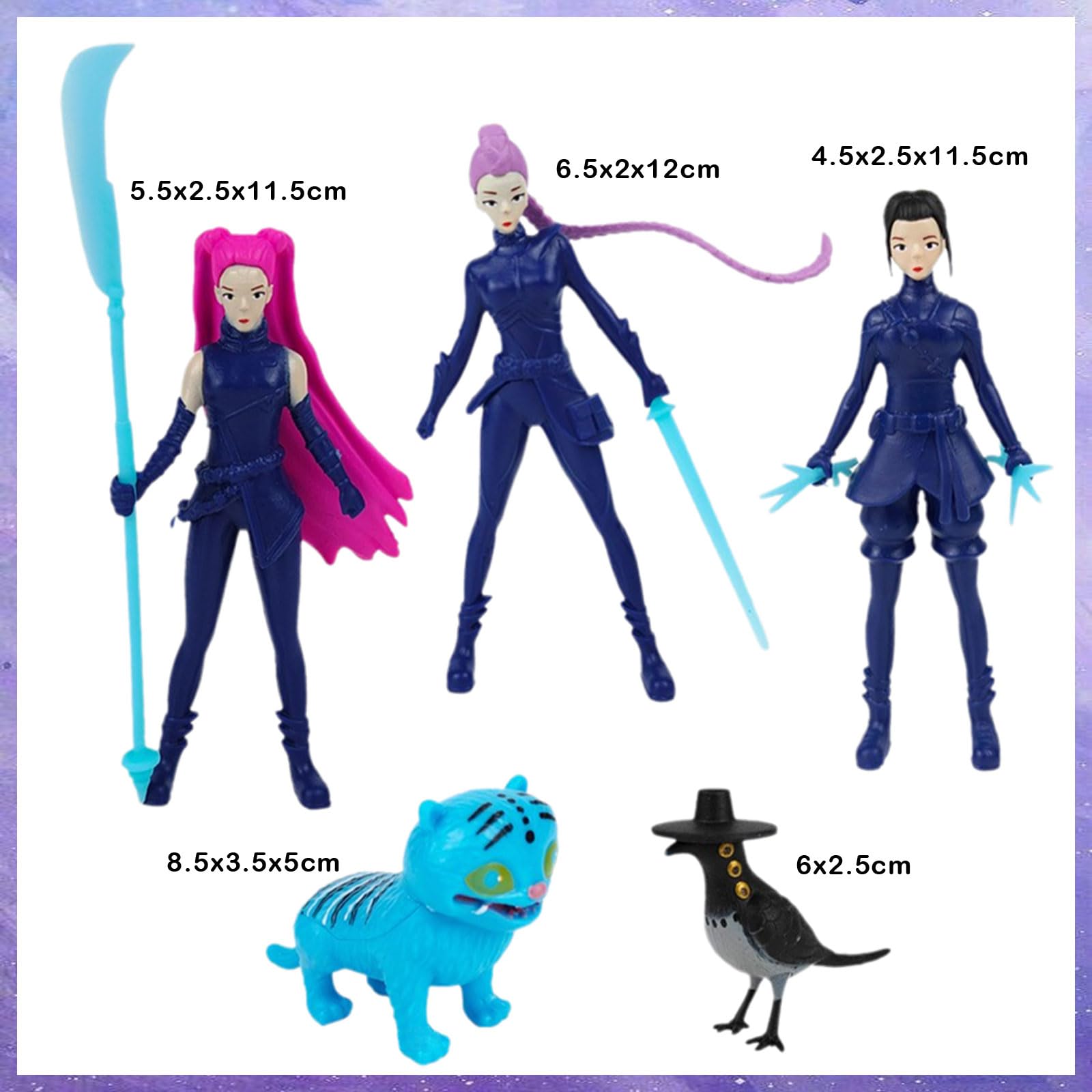 Figure Demoiche, Set di 5 Giocattoli Merchandising, Set di Modellini Anime Dolce Unico Divertente Giocattolo da Collezione per Fan di Hunte e Regali di Compleanno