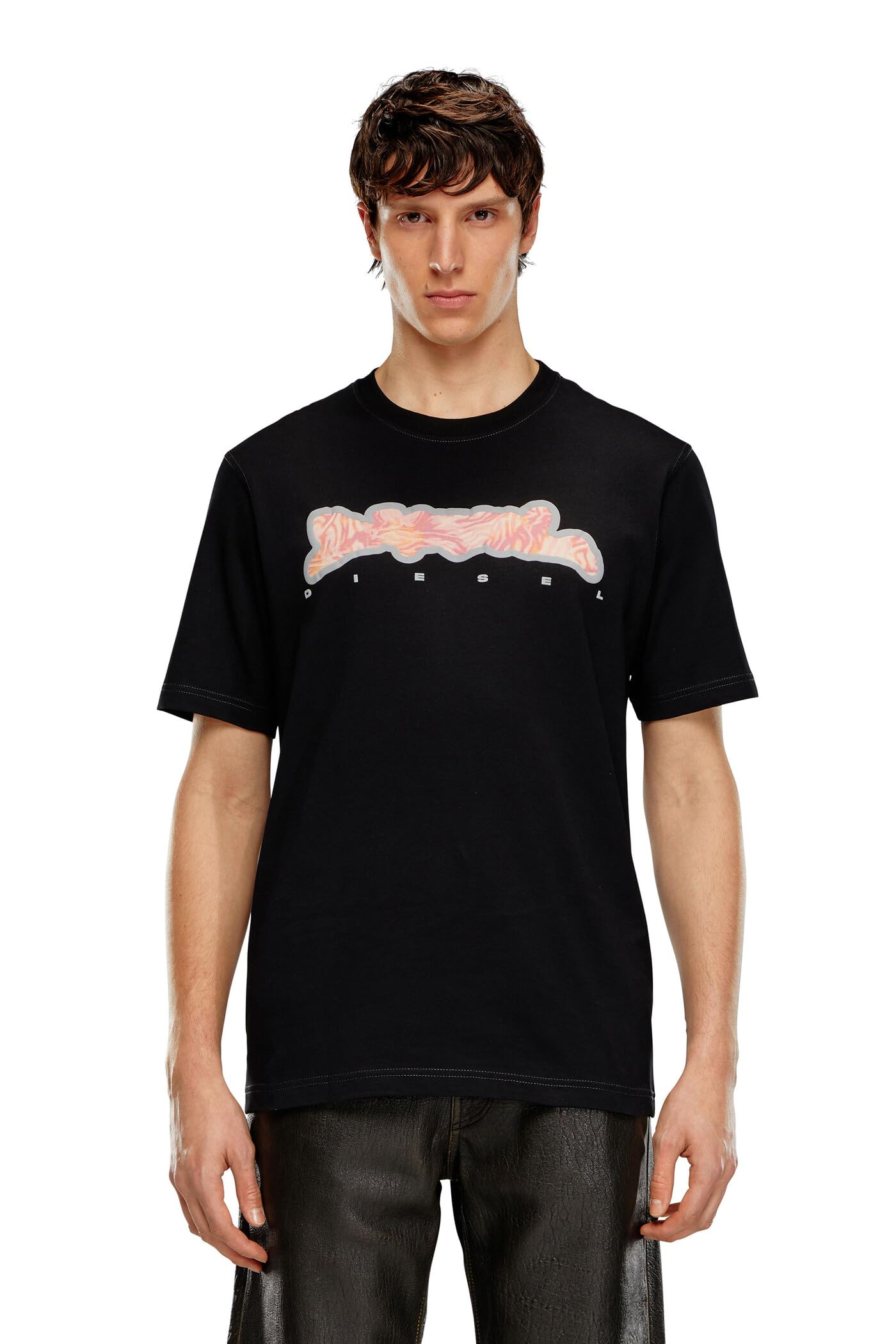 Diesel Men's 9XX-Large Diesel_t-Just-N16 Maglietta_shirt_black_l