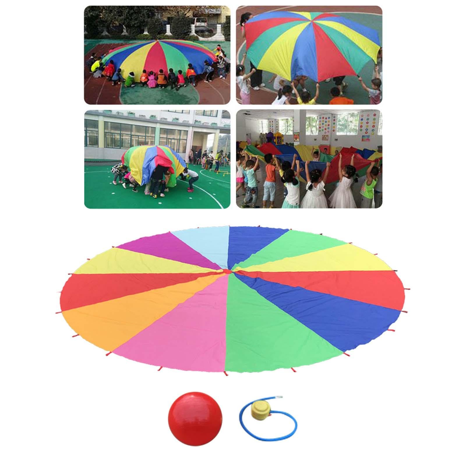 kowaku Paracaídas, sombrilla, Playa, integración sensorial, percepción del Color con Pelota de Equilibrio, Juguete Educativo, Juguete de