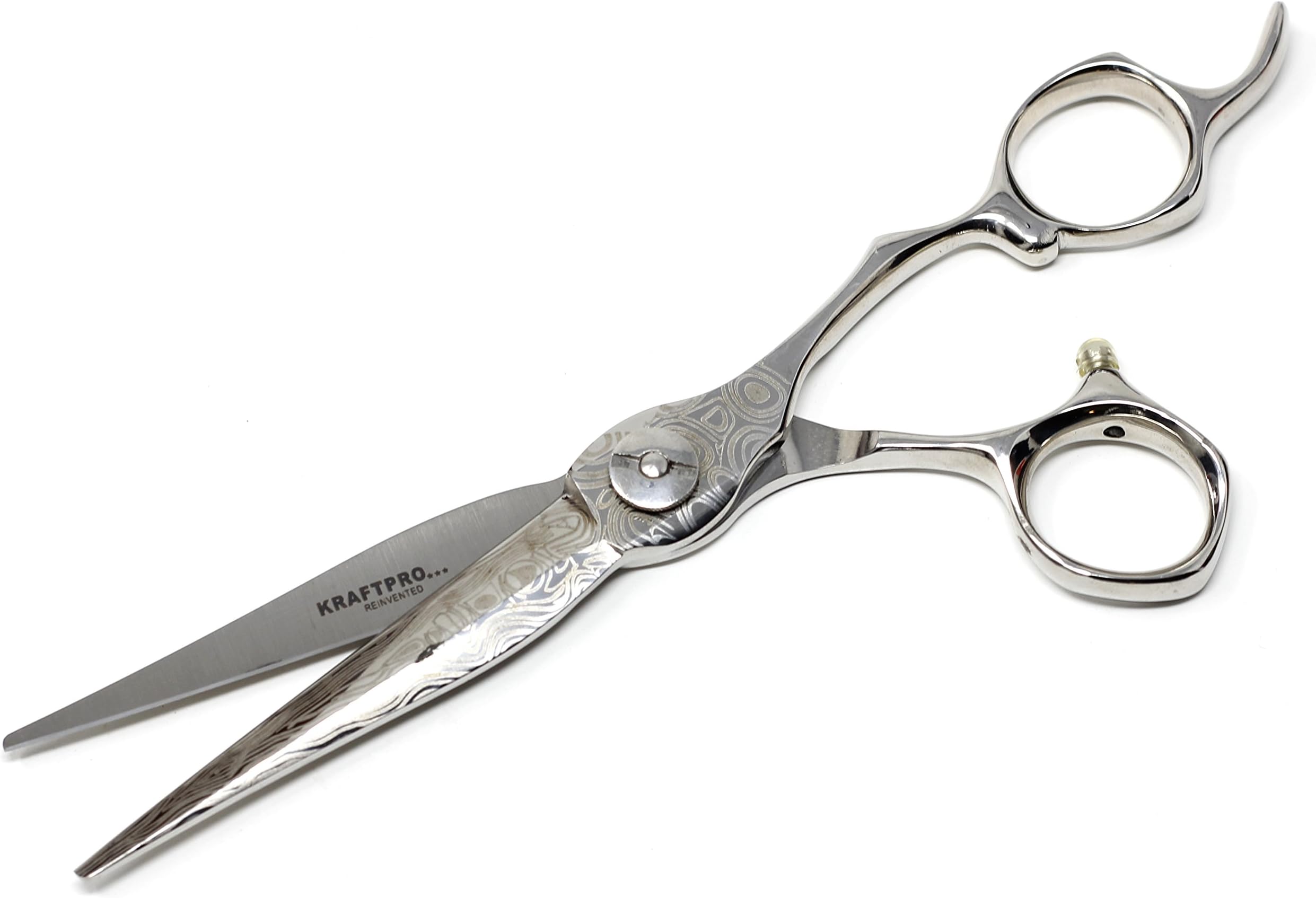KRAFTPRO SilverLine Japanese Metal Professional & Stylish 5.5 Inches Handmade Scissors ( Experience the Most Advanced Professional Line of Hair Styling Scissors )