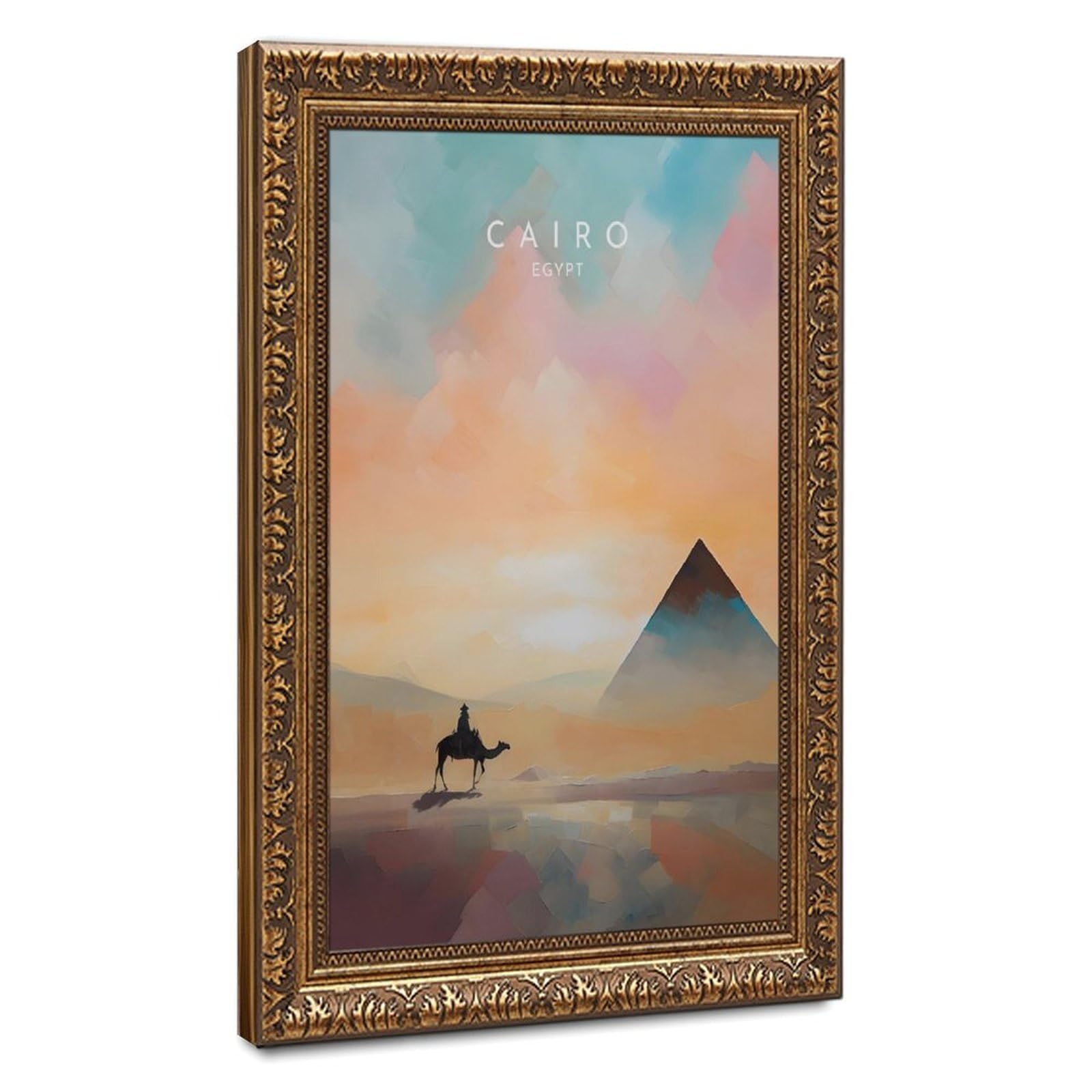 Bareronor Egypt Cairo Poster Canvas Poster Bedroom Decor Landscape Office Room Decor Gift 20" L X 30" W