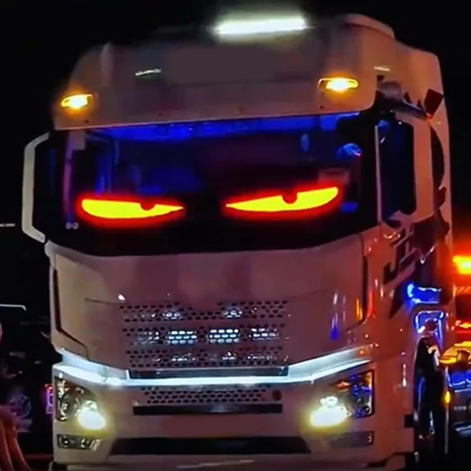 LED Oczy Na Przednią Szybę Ciężarówki elektronika motoryzacyjna i dekoracje | Programowalne Elastyczne Animowane Oczy Samochodowe Akcesoria Zewnętrzne Do Kampera Imprez Sklepu