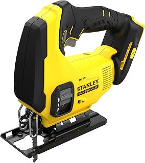 Cordless Jigsaw 18V Lithium Ion Brushless Motor Powerful and Practical (Wood 55mm, Metal 8mm) Without Battery or Charger FATMAX V20 SFMCS600B-XJ Range