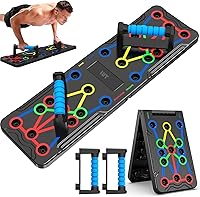 IUT Solid Push Up Board 15-in-1: Foldable Home Workout Equipment for Chest, Arms, Core & Full Upper Body Strength Training