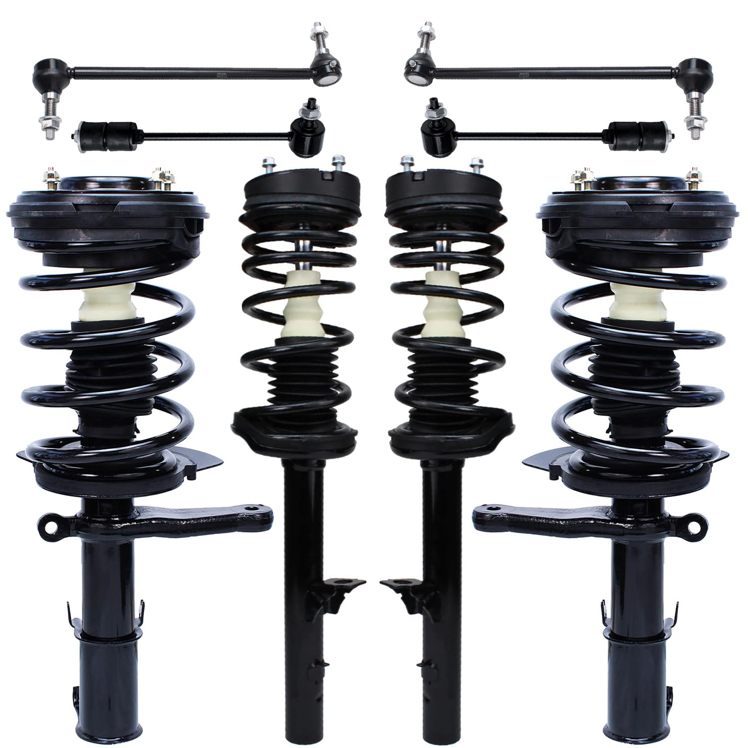 Detroit Axle - 8pc Struts Kit for Chrysler 300M Concorde Intrepid LHS