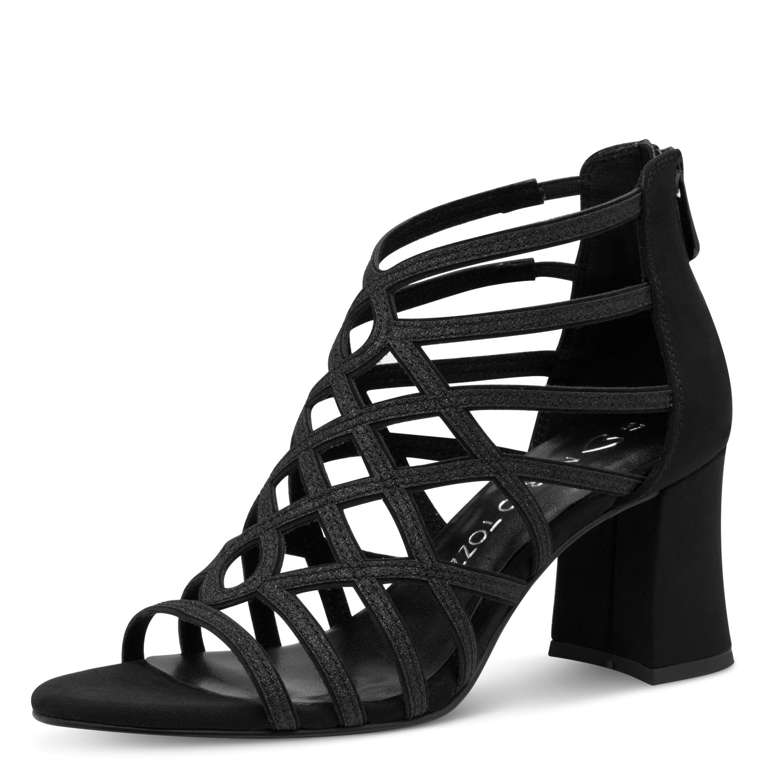 MARCO TOZZI Women's 2-28384-44 Sandals, Black (Black Comb), 7.5 UK