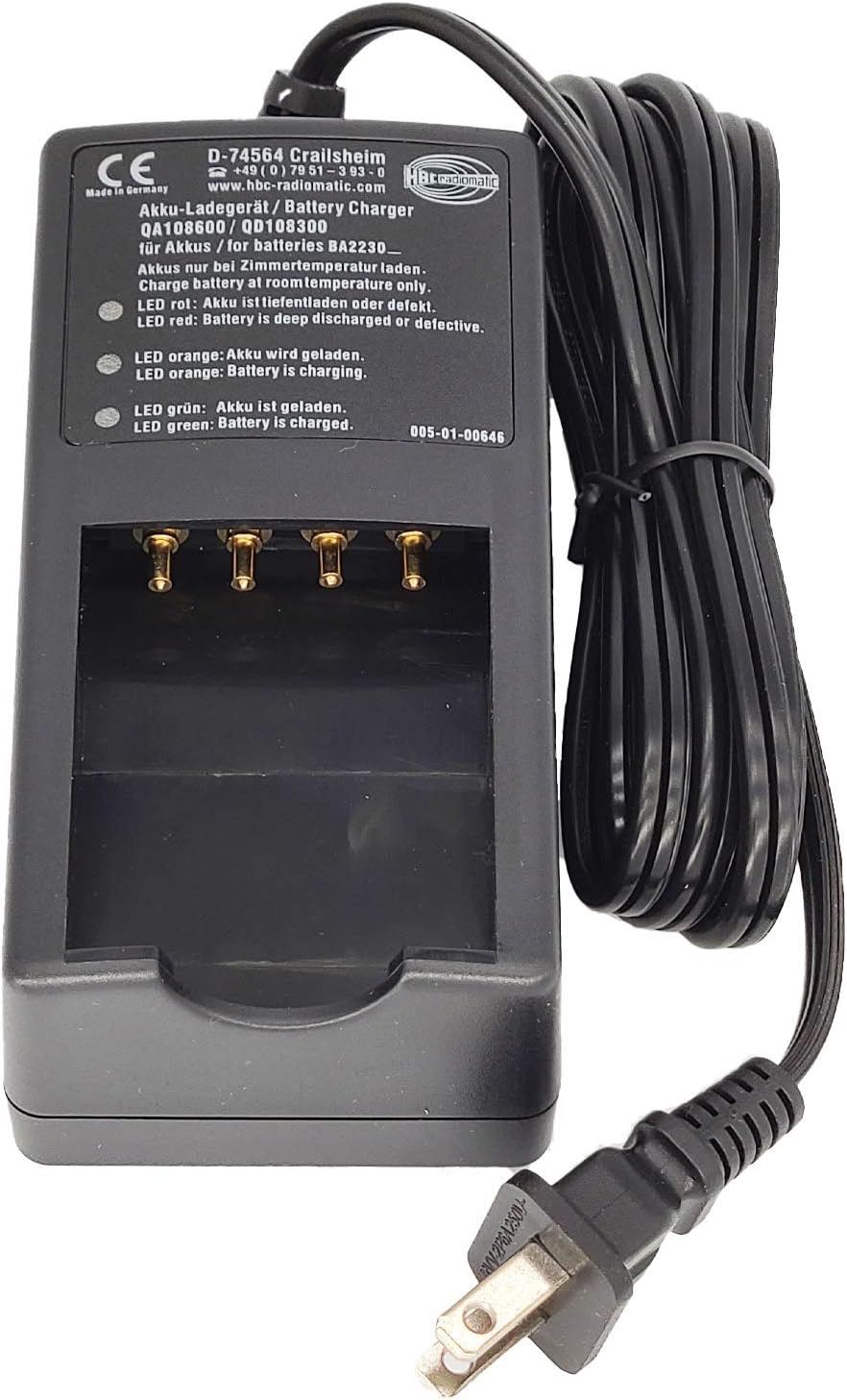 for HBC Battery Charger D-74564 for BA223030 2.1Ah 36V Charger QA108600 QD108300 AC 220V