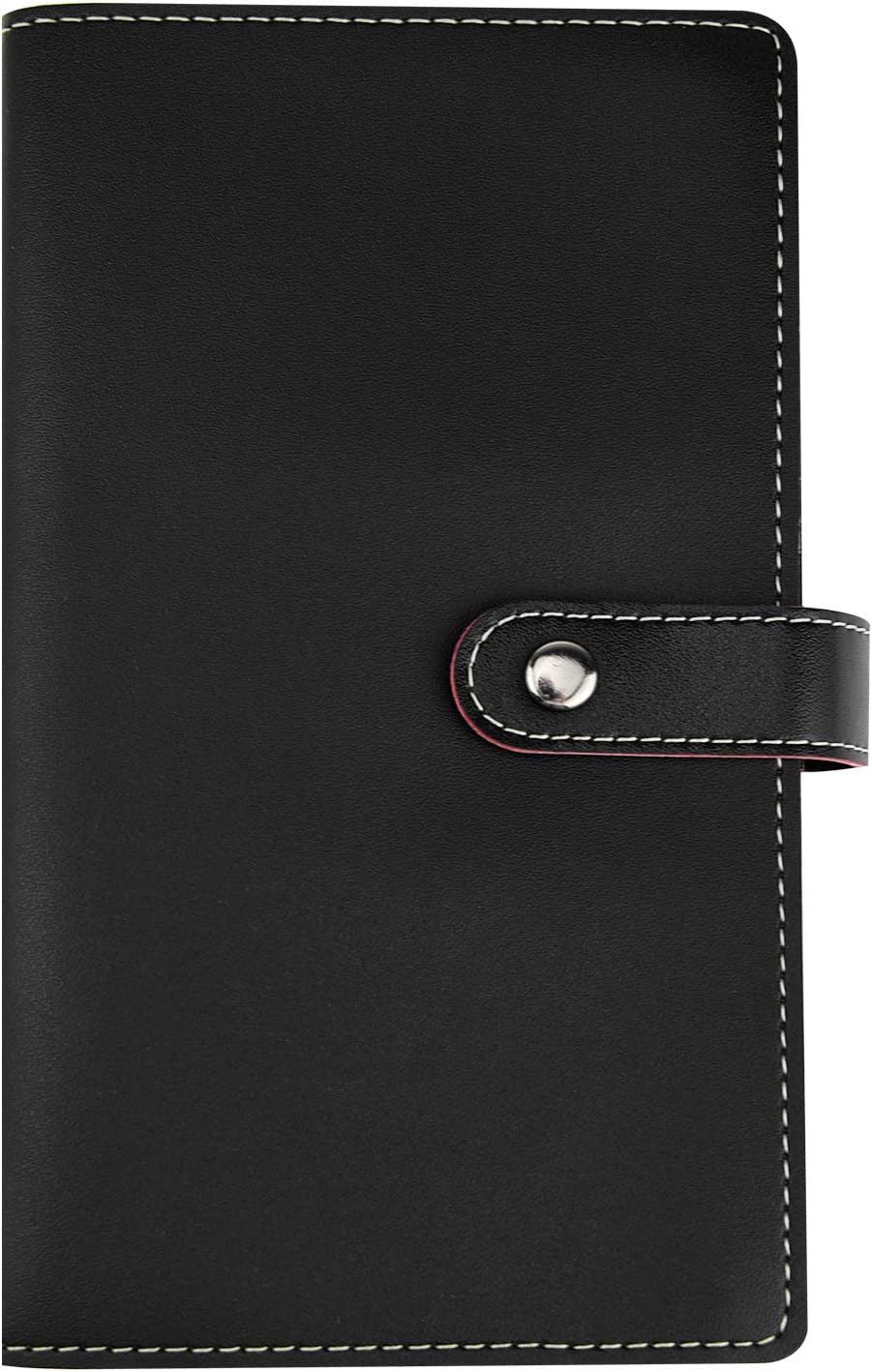 Portafoglio Uomo In Ecopelle - 7 Scomparti Per Carte, Portamonete Con Zip, Scomparto Banconote - Nero - 10x14 Cm