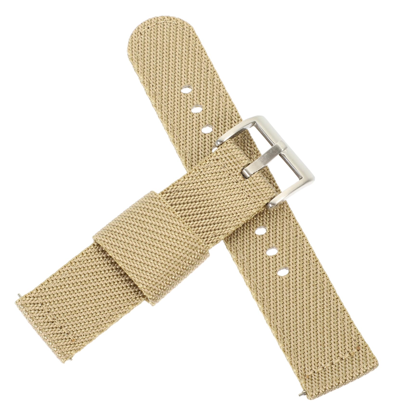 Uonlytech 2 Pièces Bracelet En Nylon Bracelet De Montre Pièces De Montre Remplacement De Bracelet De Réglable Bracelets De Pour Femmes Homme Composant Boucle Acier