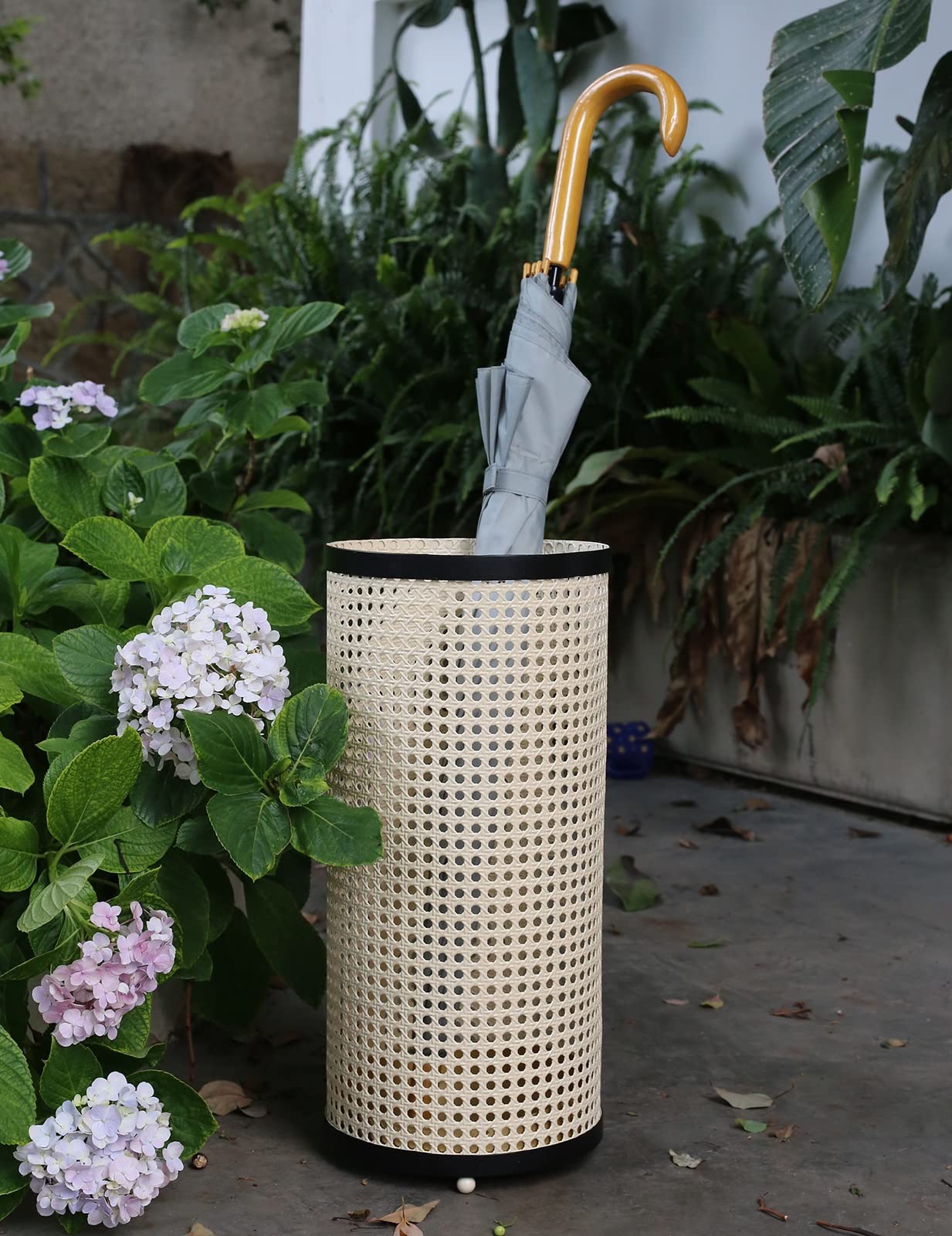 Parasol - Mark & Garden - 2,7m doorsnede - Inklapbaar - Beige