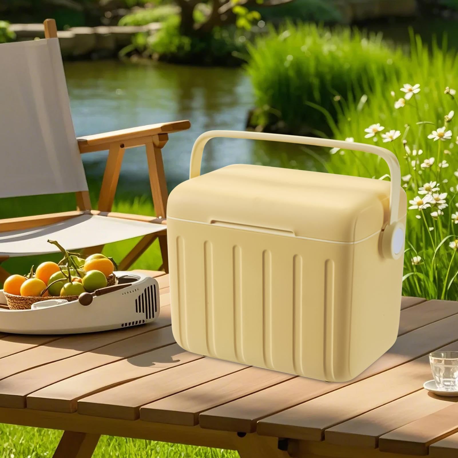 Frigo Da Campeggio Contenitore Refrigerante Per Bevande Da 6 Litri | Frigorifero da Auto Per Campeggiatori Picnic Spiaggia Viaggio Vacanza Barbecue Eventi Sportivi Festival Musicali