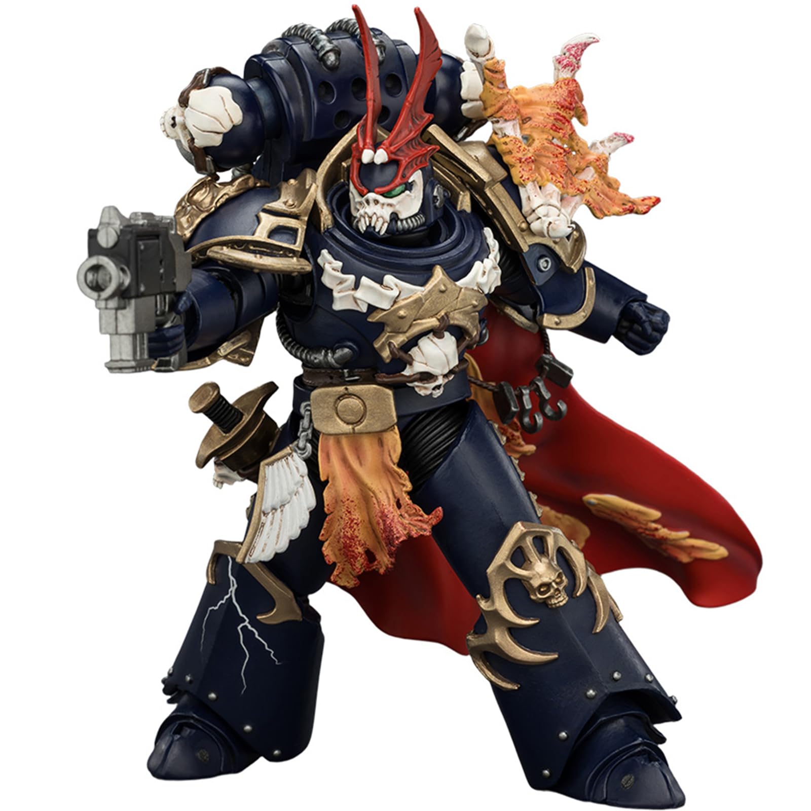 JOYTOY Warhammer 40k Horus Heresy，Night Lords Sevatar, First Captain of the Night Lords The Prince of Crows 1/18 Action Figure Collect And Display Model
