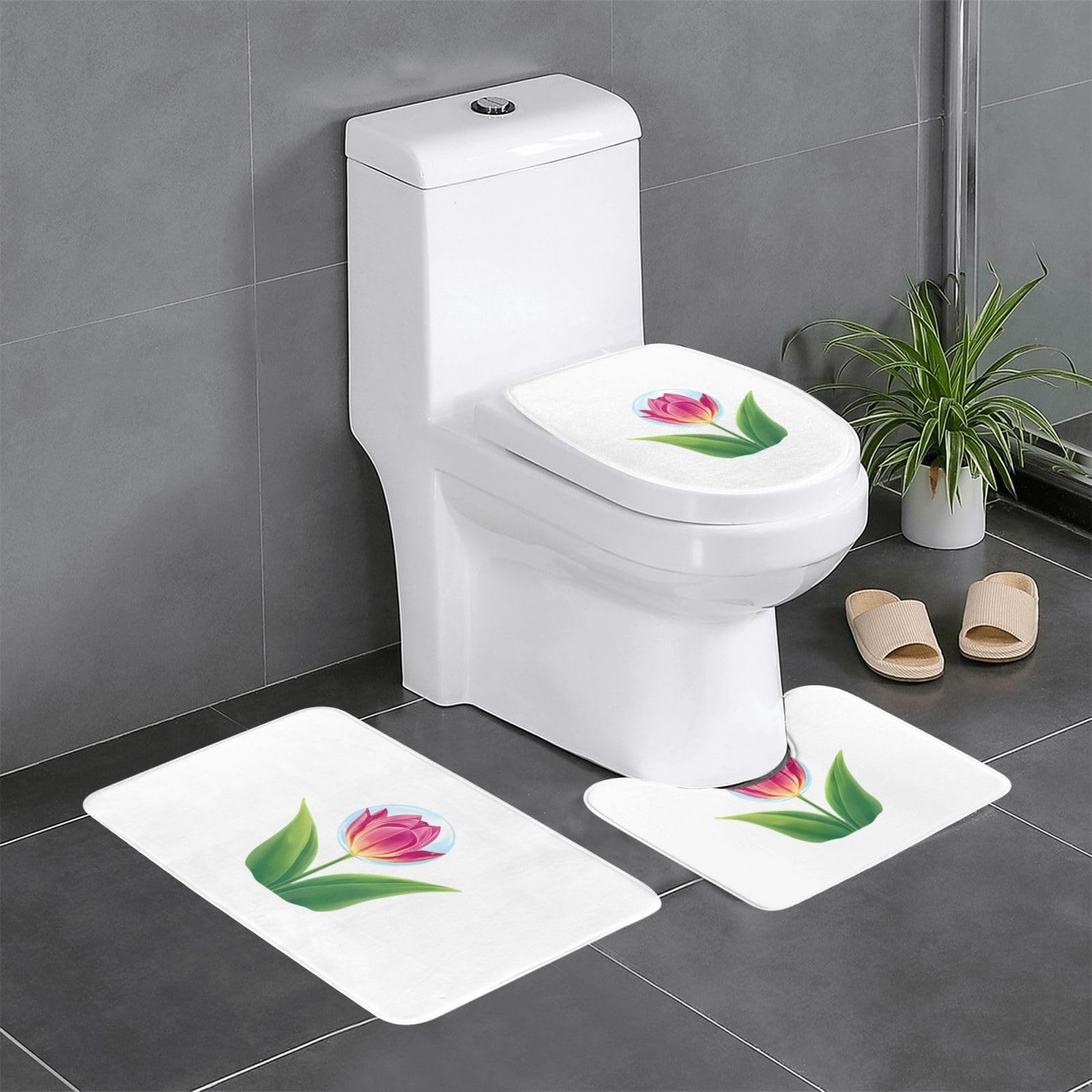 Tapis de salle de bain facile à nettoyer pour sol sec et propre