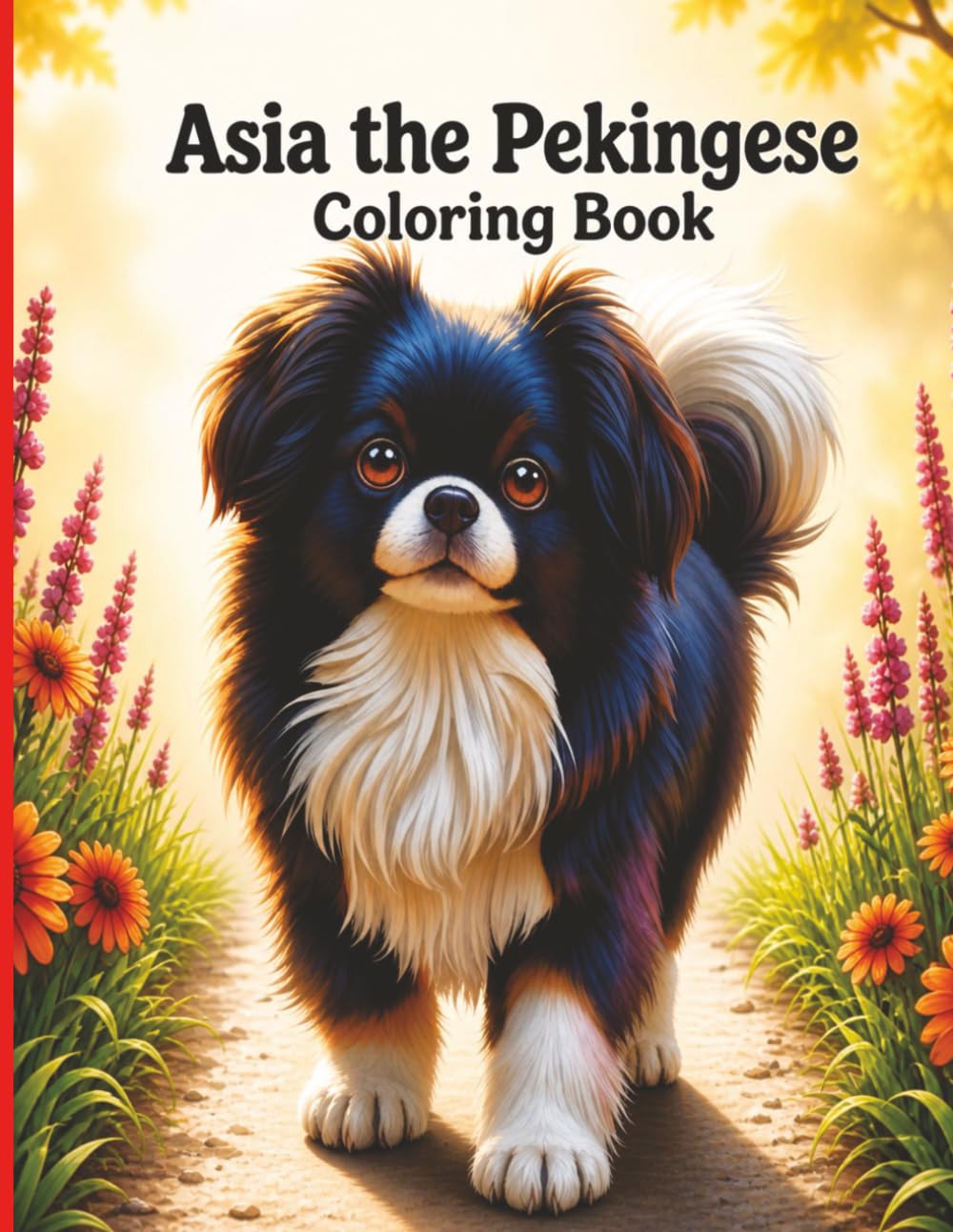 Asia The Pekingese Coloring Book: Join this pretty pup on a coloring adventure!
