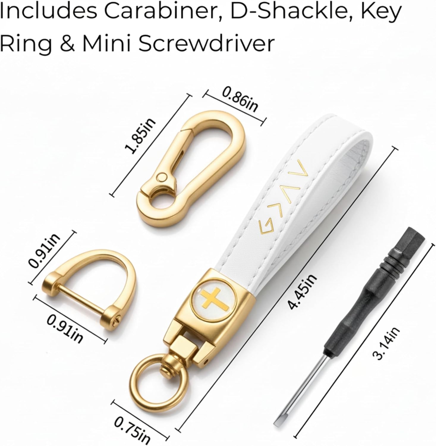 Christian Leather Cross Keychain for Men & Women - God Is Greater Than the Highs and Lows Key Ring, Faith Gift - Image 7