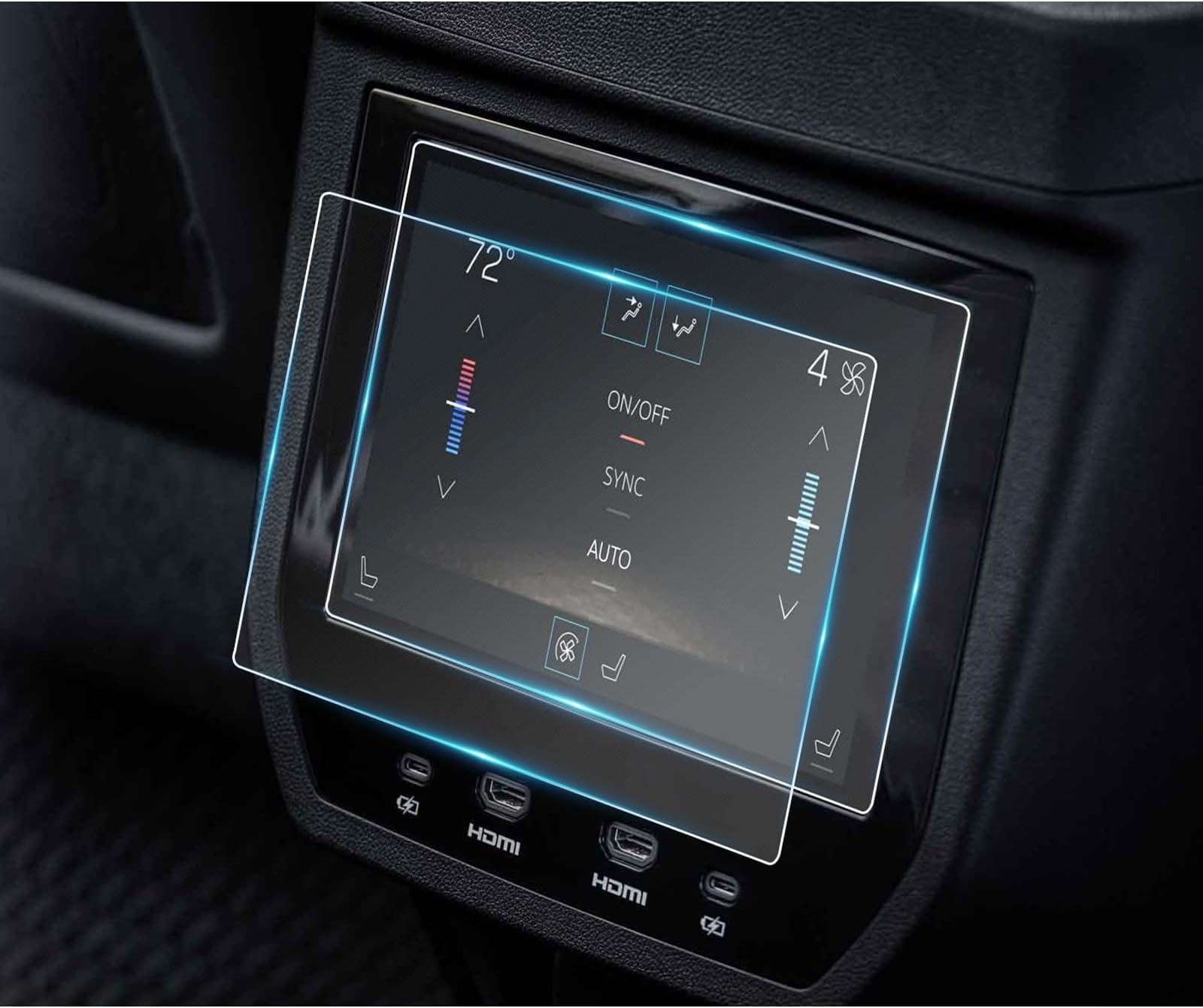 2026 GMC Yukon AT4 Ultimate Rear AC Control Screen Protector for 2025 GMC Yukon XL AT4 Ultimate/Denali Ultimate 8" Rear Climate Control Screen Cover Saver GMC Yukon Denali Accessories Nano Film 2-Pack