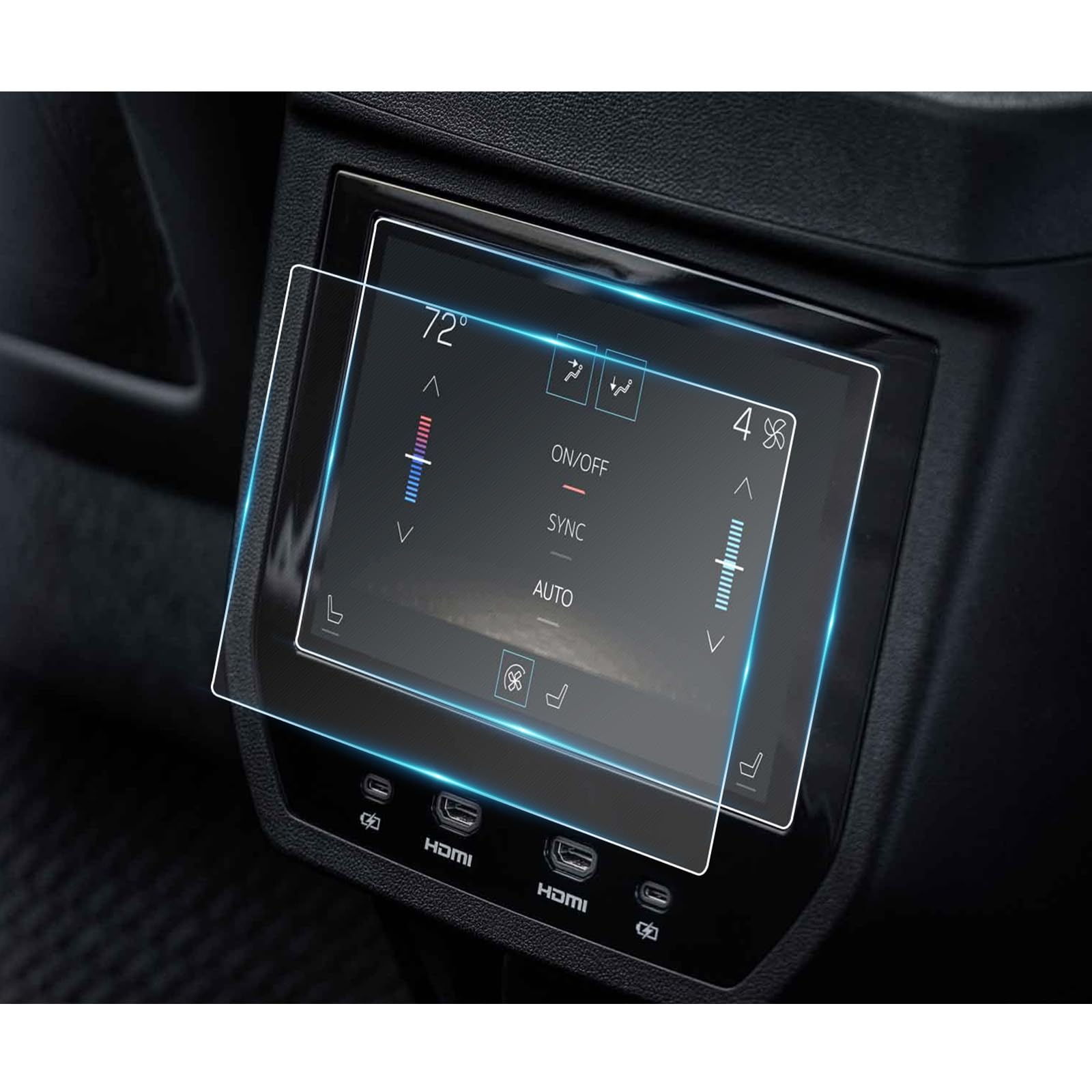 2026 GMC Yukon AT4 Ultimate Rear AC Control Screen Protector for 2025 2026 GMC Yukon XL AT4 Ultimate/Denali Ultimate 8" Rear Climate Control Screen Cover Saver Yukon Denali Accessories Nano Film 2Pack