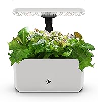 AeroGarden Harvest Lite Cream: Soil-Free Indoor Hydroponic Garden with LED Grow Light for 6 Herbs & Vegetables Year-Round