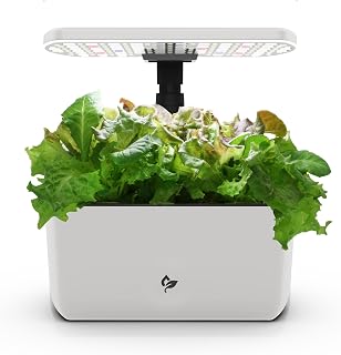AeroGarden Harvest Lite Cream: Soil-Free Indoor Hydroponic Garden with LED Grow Light for 6 Herbs & Vegetables Year-Round