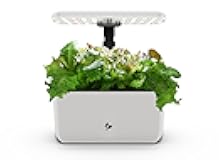 AeroGarden Harvest Lite in Cream, Soil-Free Indoor Hydroponic Garden with LED Grow Light for Year-Round Gardening of up to 6 Herbs and Vegetables