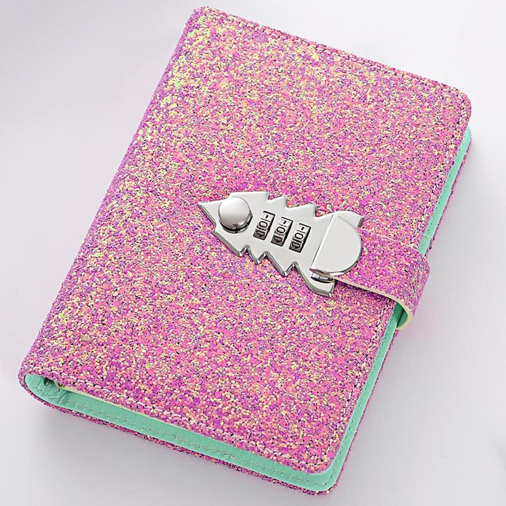 TOBILE A6 Binder Spiral Notebooks and Journals Password Diario dell'agenda con blocco for la cancellazione delle forniture for uffici scolastici (Color : B, Size : A6)
