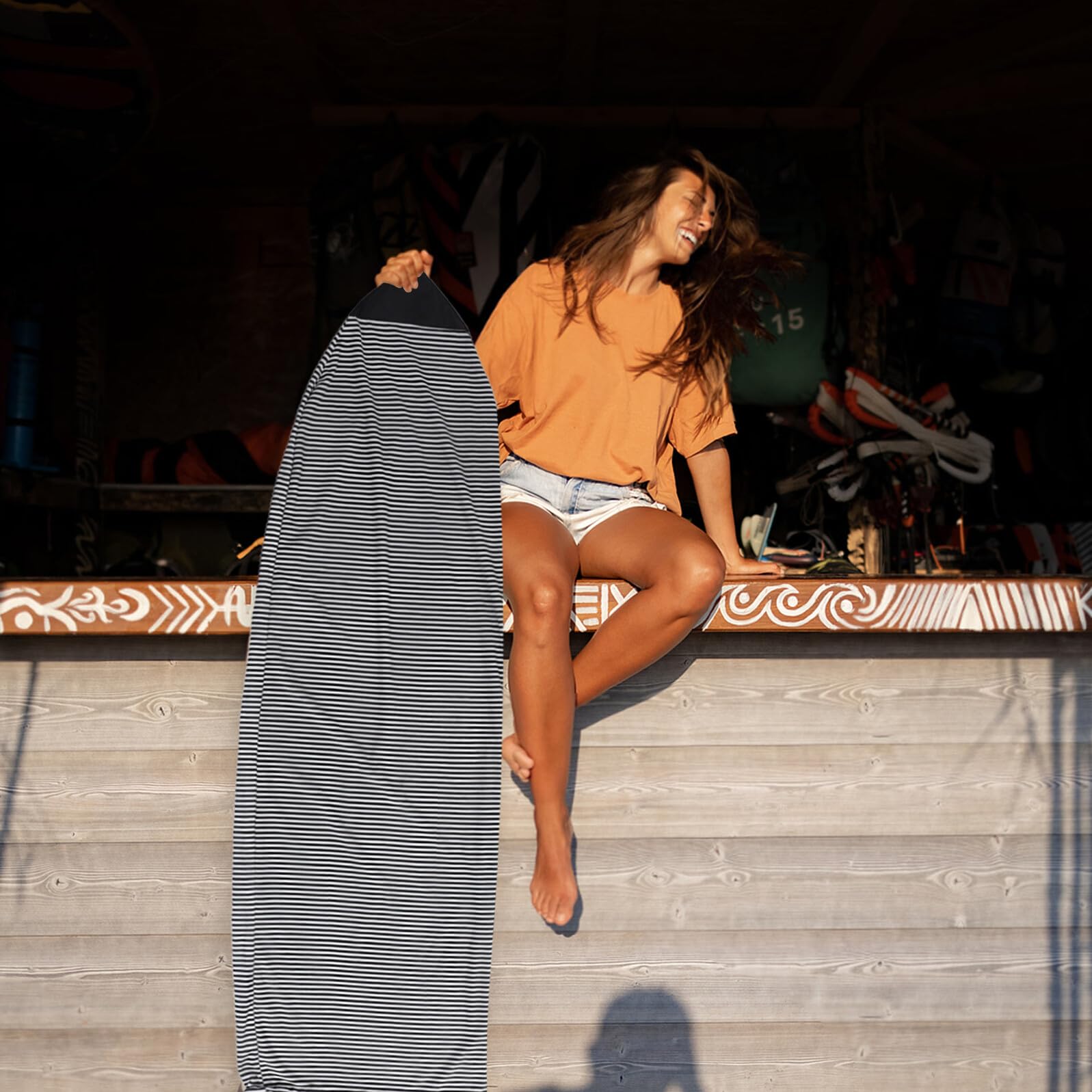 DECHOUS Funda Protectora para Tabla de Surf Bolsa de Viaje para Equipo de Surf Protector Acolchado para Transportar