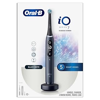 Oral-B Adult Io Series 7 Electric Toothbrush With 2 Brush Heads, Black Onyx, 1 Piece