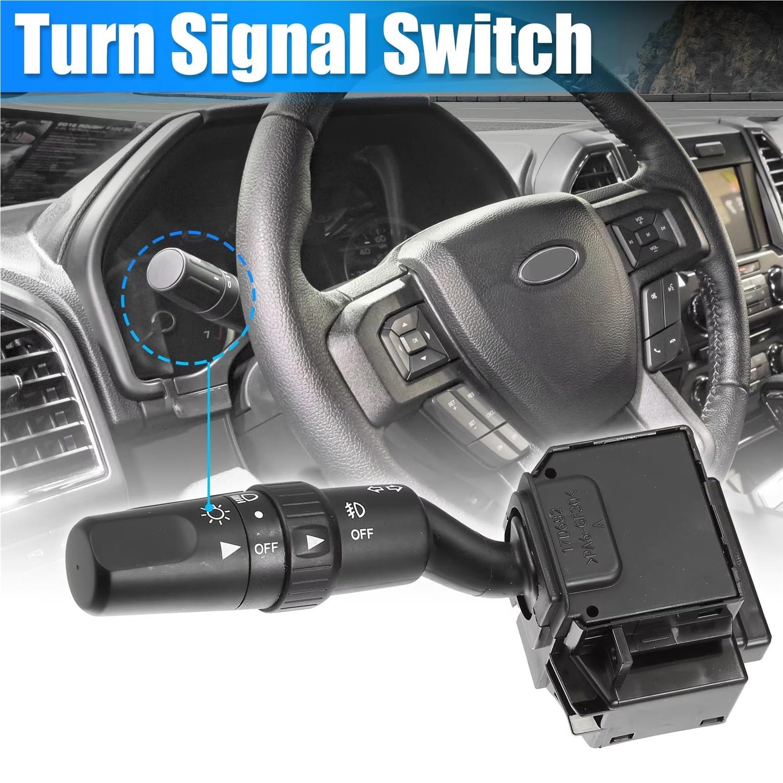 Interruptor de Columna de dirección para automóvil Compatible con Mazda 3/5 2004-2010 Interruptor de Palanca de Control de Crucero Combinado automático BN8R66122