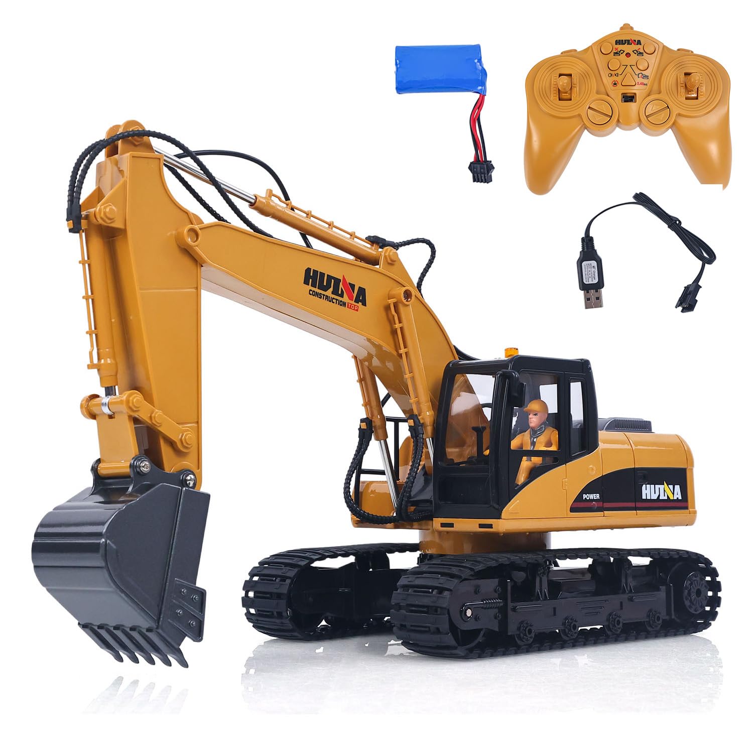 Huina Toys 2.4GHz 1/14 1535】 【実車同様のリアルな動作！Huina Amazon.co.jp: パワーショベルラジコン 1/14スケール 1535 ホビーラジコン