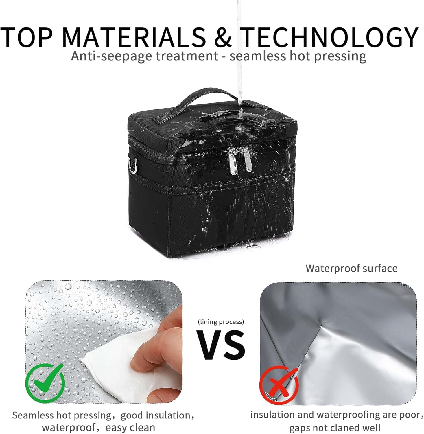 Insulated Lunch Bag for Women Adult Lunch Box Lightweight Waterproof Lunchbox Soft Cooler Reusable Lunch Bags for Work - Image 5