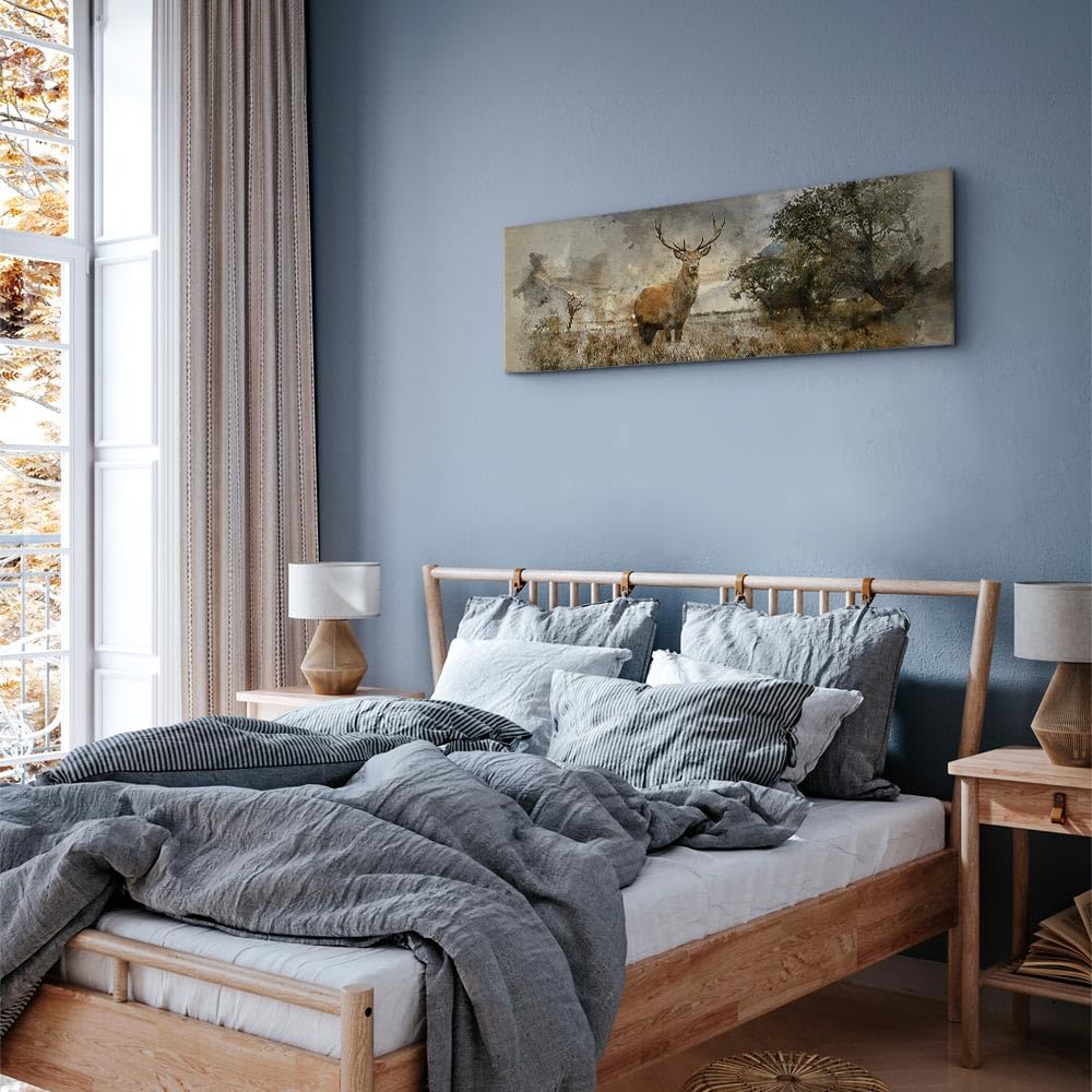murando - Akustikbild Landschaft Natur Tier, 135x45 cm, 1-teilig, Büro | Verbessert Raumakustik, reduziert Hall, ideal fürs Büro oder Wohnzimmer, hochwertige Verarbeitung, schnelle Montage, stilvoll