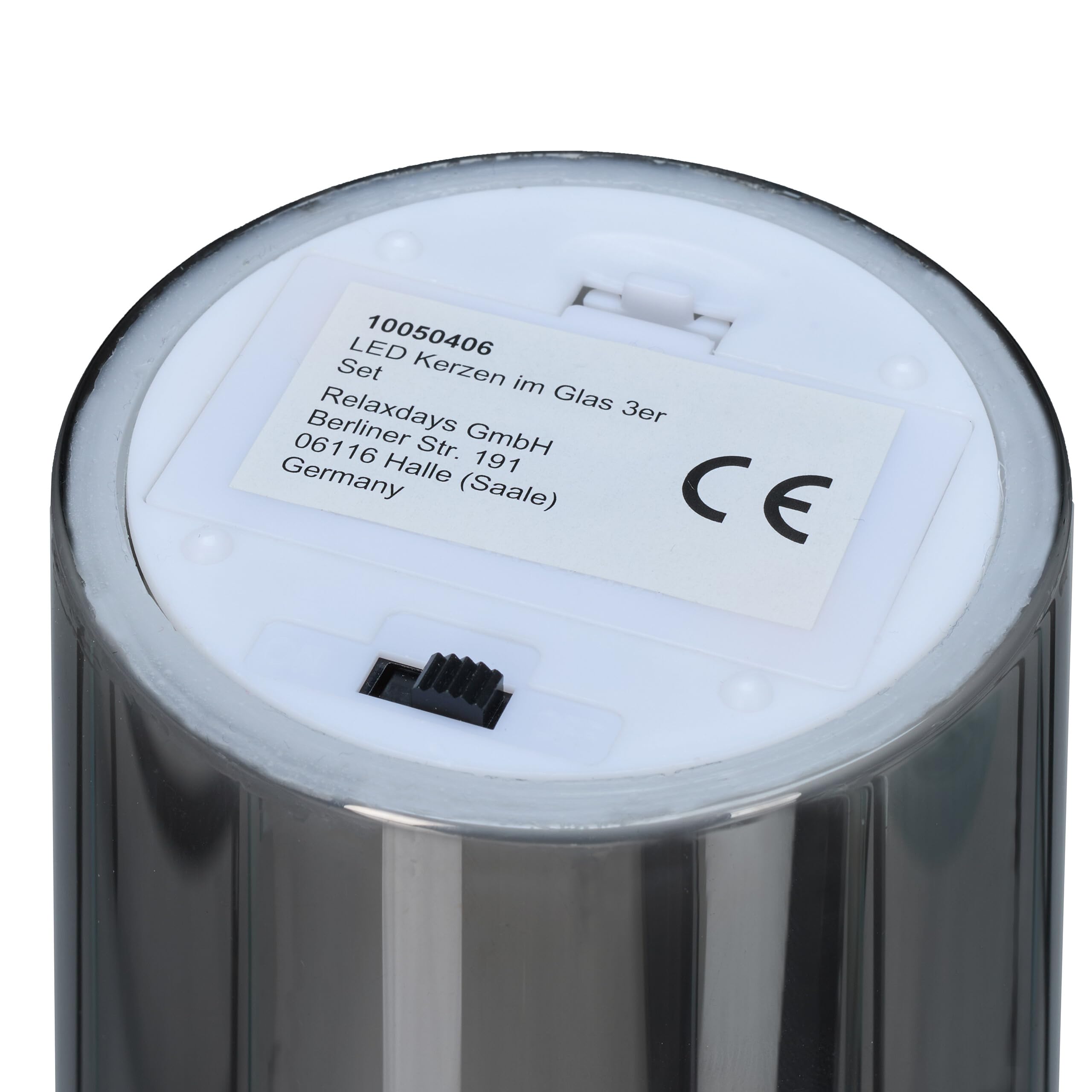 LED Kerzen Im Glas 3er Set - Flammenlos Mit Fernbedienung & Timer, Echtwachs-Optik