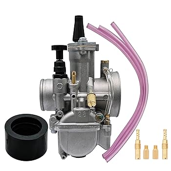 キャブレター　ジェット類　ジャンク パワージェット付/メッキスライドバルブ/多段ニードル採用]PWK28