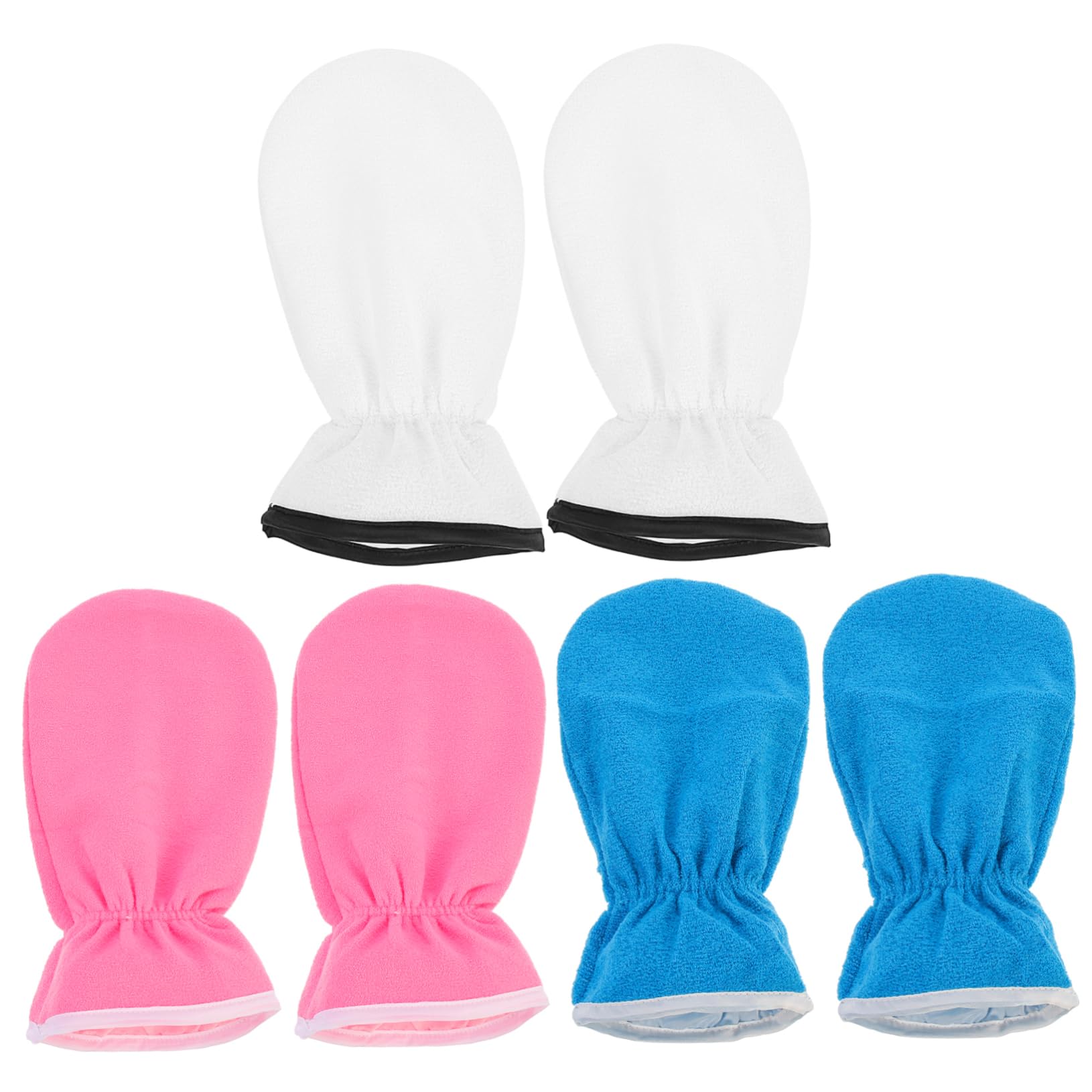 FOMIYES Paraffin Wax Mittens Hand Spa Gloves 3 Pairs Moisturizing Hand Mask Gloves Women Hand Care Mitts
