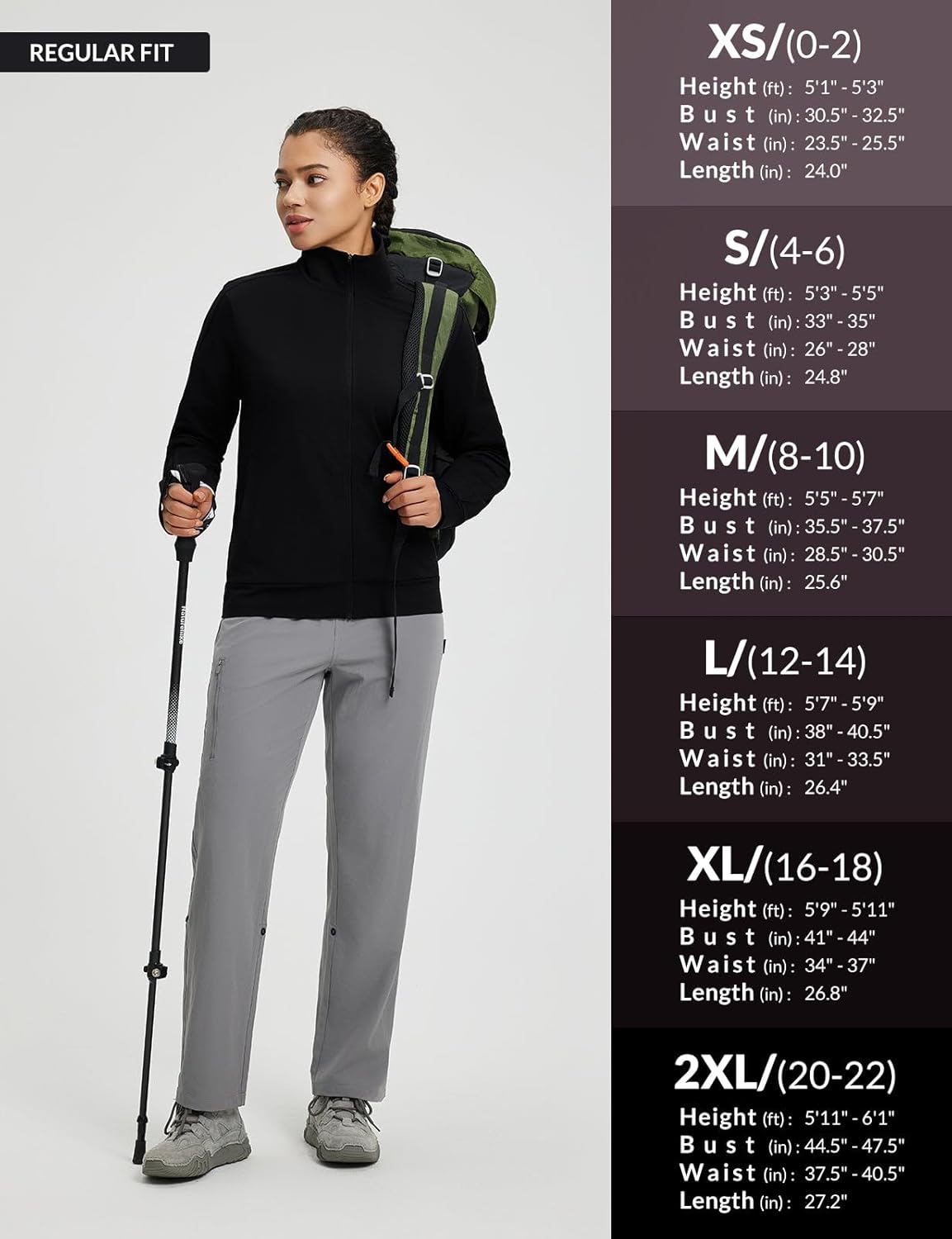 baleaf Women's Fleece Running Jackets Full Zip Warm Sweatshirts Jackets Winter Cold Weather Workout Athletic Sports Leisure - Image 7