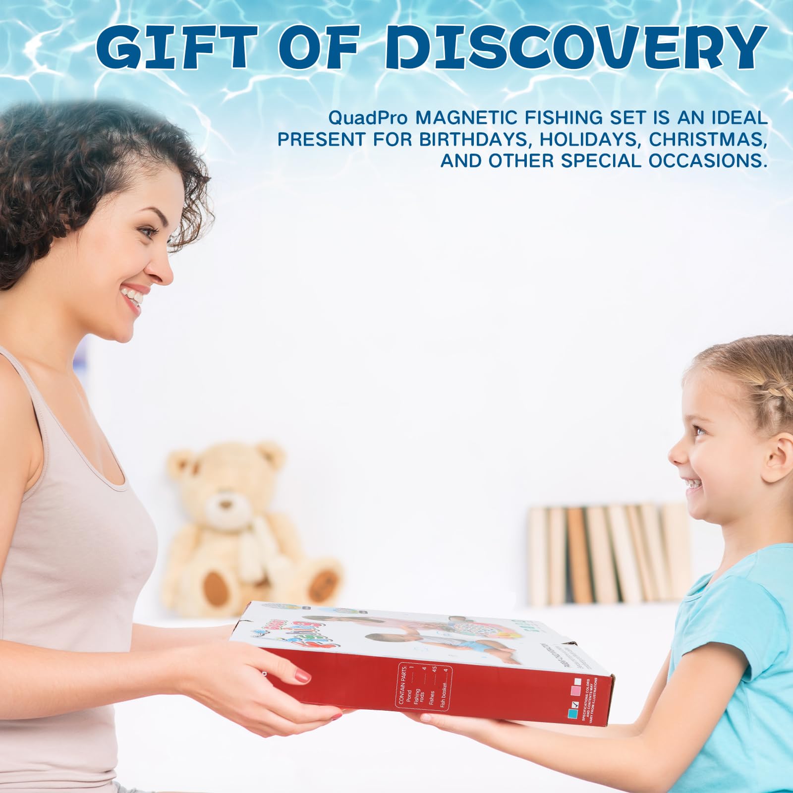 Set di giochi di pesca magnetici per bambini e bambini