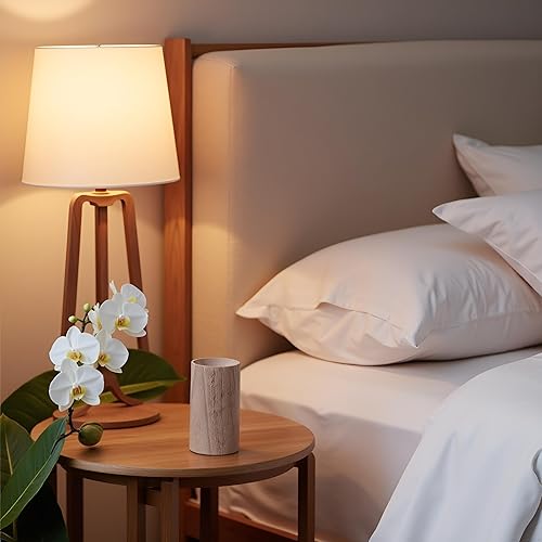 Miniatura 7 de 1 difusor de aceite esencial de madera de nogal marrón, aromaterapia de madera, redondo, para oficina, hogar, coche, difusor para aceites