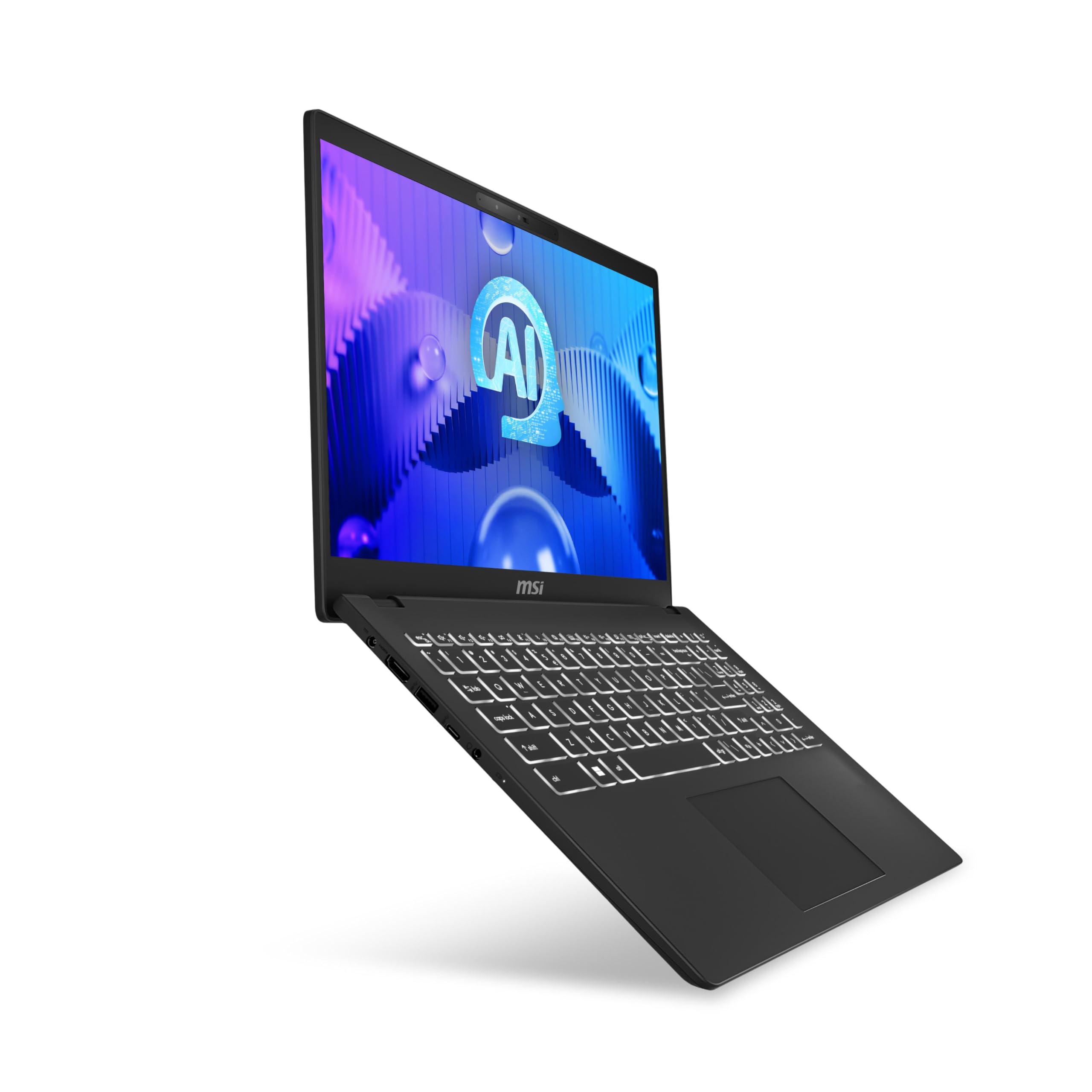 MSI Modern 14 C7M-423XES Ordenador Portátil 14" FHD, Ryzen 7 7730U, AMD Radeon Graphics, 16GB RAM, 1TB SSD, Sin Sistema operativo, Classic Black, Teclado QWERTY Español — view 15