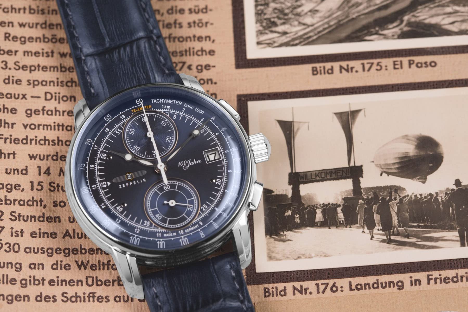 Zeppelin Orologio da polso da uomo 100 anni 8670-4