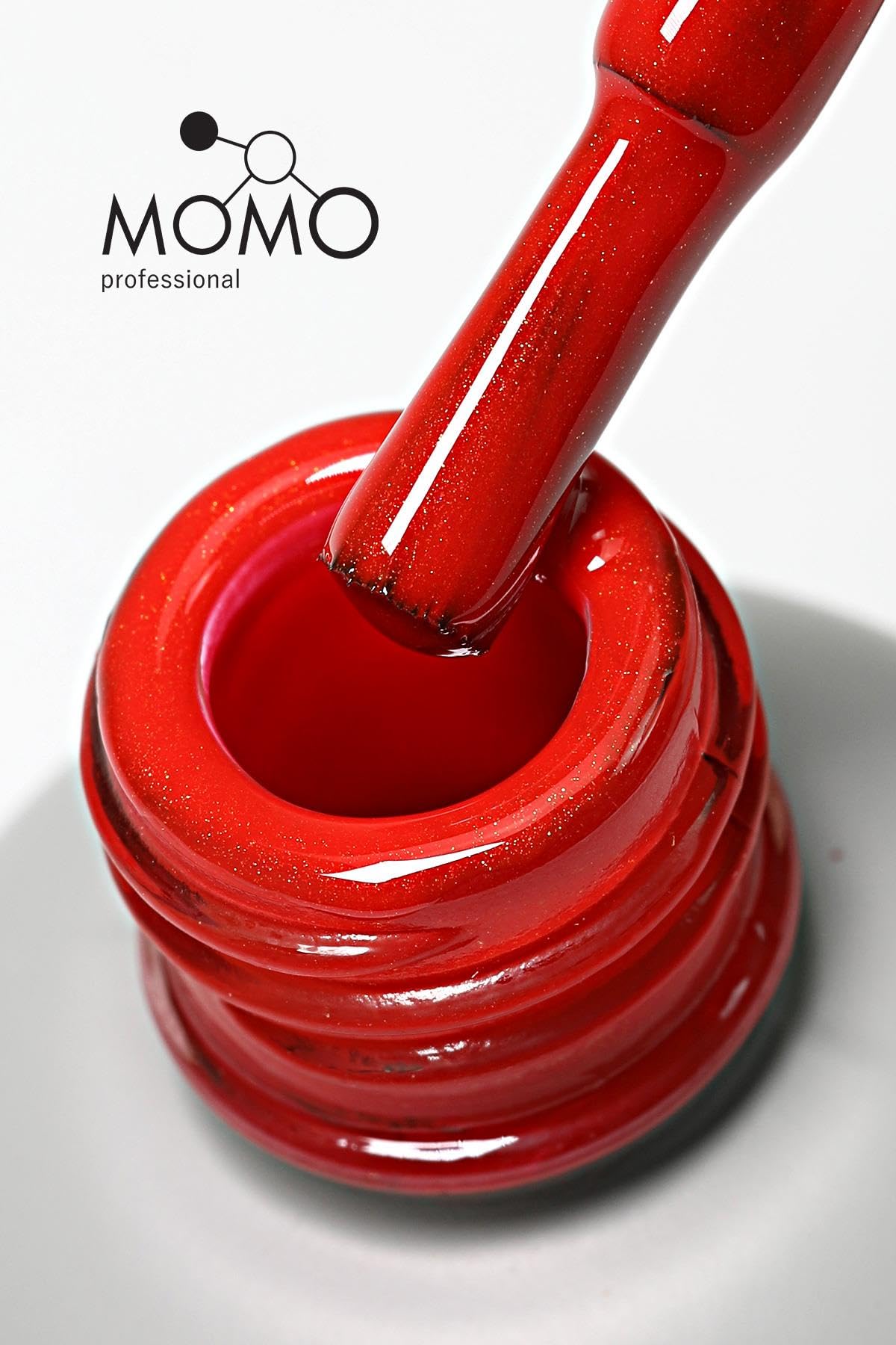 MOMO professional Kalıcı Oje S022 Işıltılı Bayrak Kırmızı 4 ml