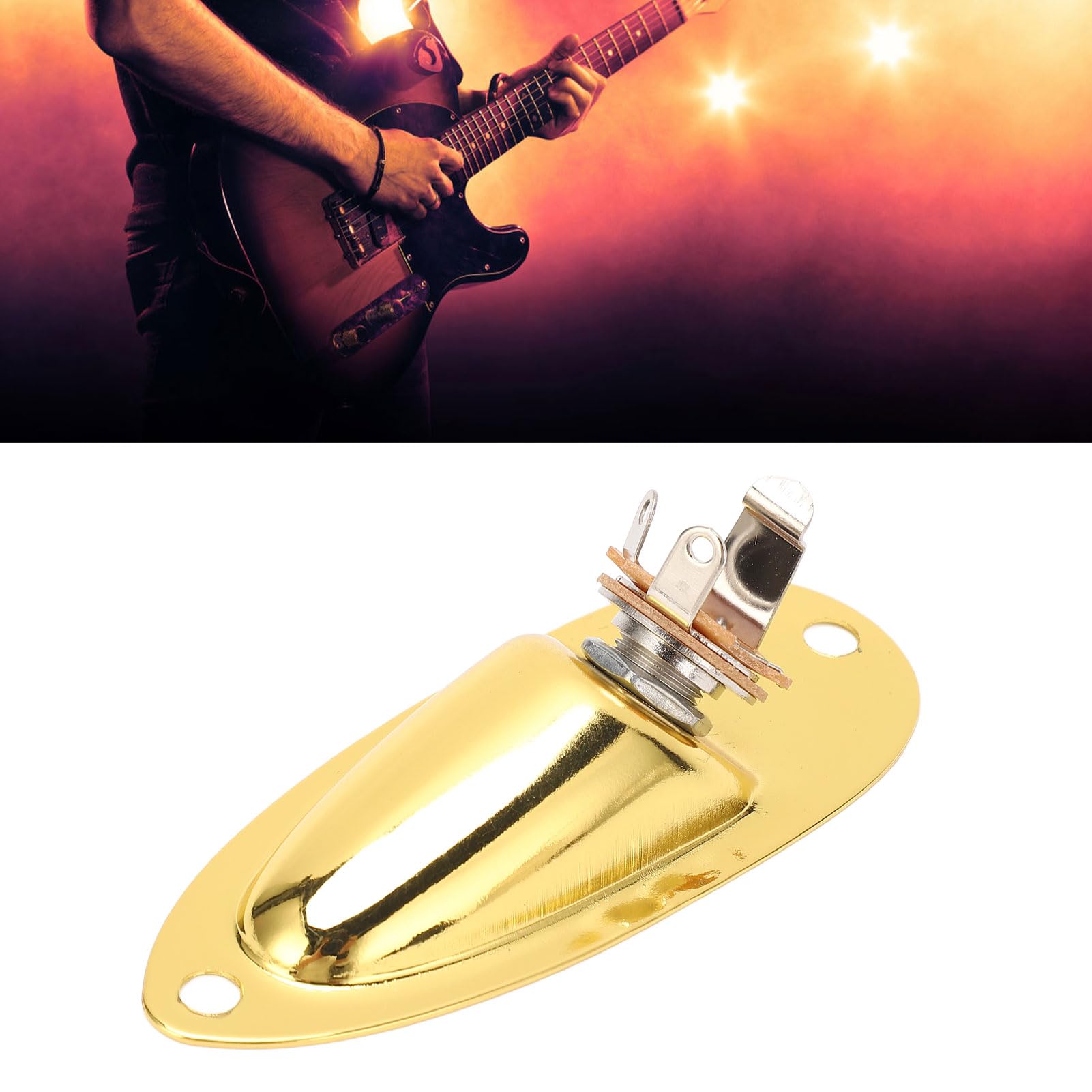 Amazon.com: Alomejor Boat Style Guitar Input Jack, Metal Electric