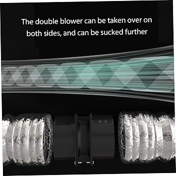 Portable Extractor Fan with 1m Duct Hose USB Adjustable DIY Ventilation Fan Powerful 5V 2A Brushless Motor Exhaust Fan for Kitchen Bathroom Smoke Extractor Fan Exhaust Fan Ventilation Fan Blower Fan
